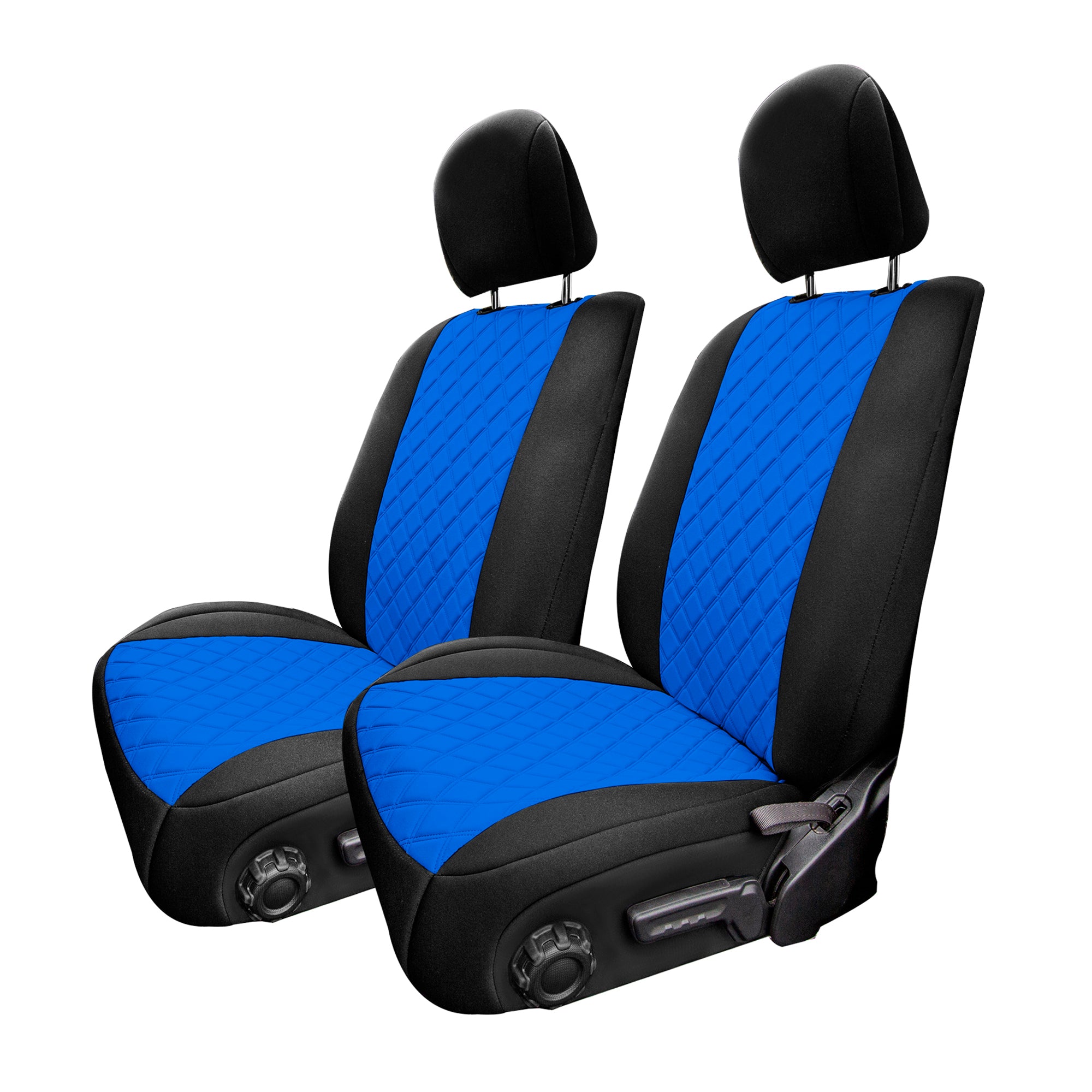 Jeep Wrangler JL 4DR 2018-2021 -  Front Set Seat Covers - Blue/Black Neoprene