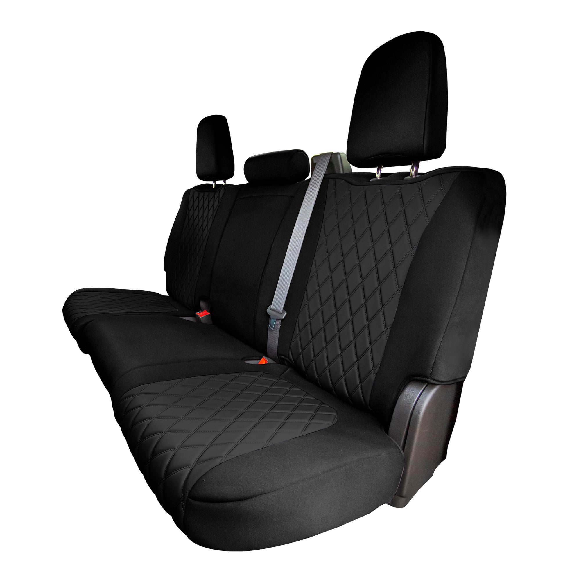 GMC Sierra 1500 2500HD 3500HD SLT | AT4 | DENALI 2019-2023 - Rear Set Seat Covers - Black Ultraflex Neoprene