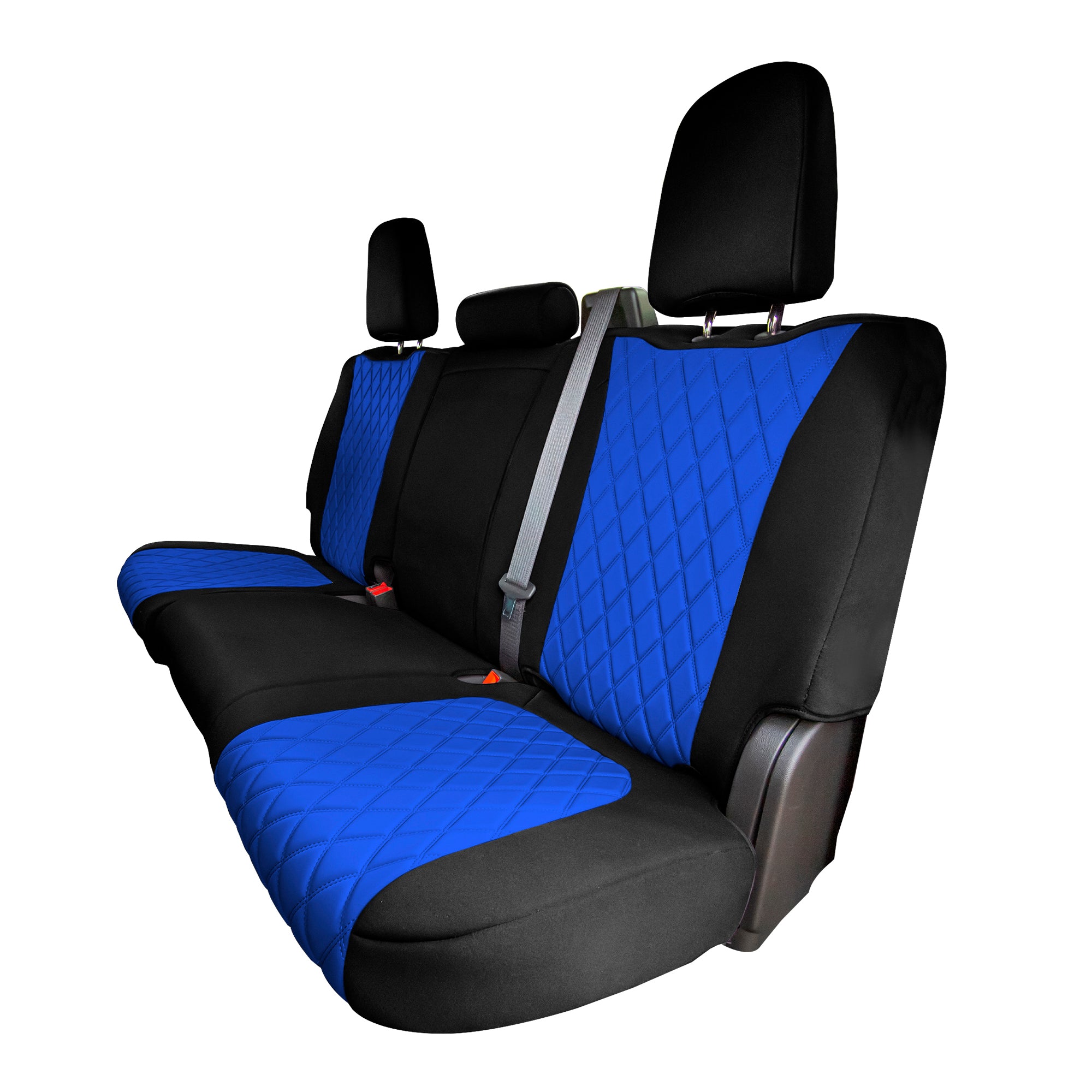 GMC Sierra 1500 2500HD 3500HD SLT | AT4 | DENALI 2019-2022 - Rear  Set Seat Covers - Blue Neoprene