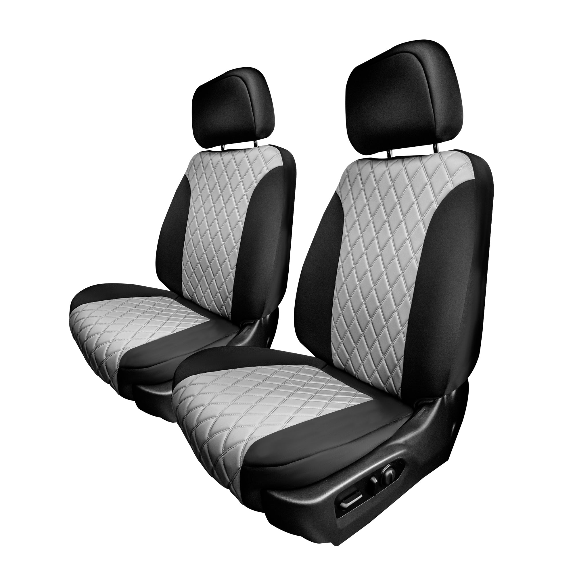 GMC Sierra 1500 2500HD 3500HD SLT | AT4 | DENALI 2019-2022 - Front Set Seat Covers - Gray Neoprene