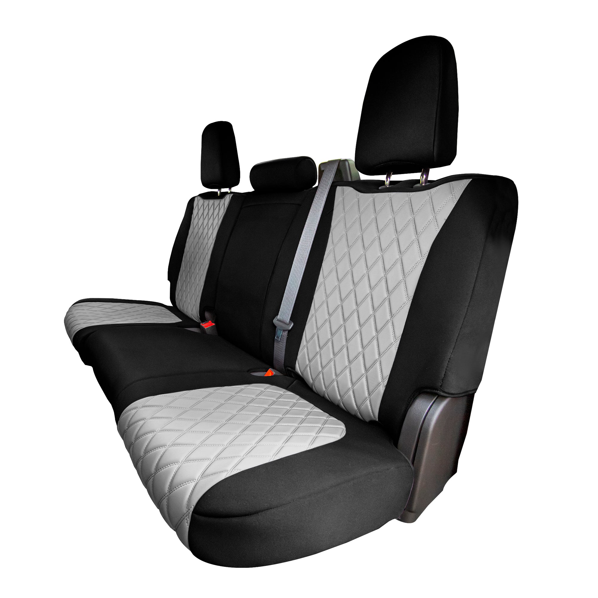 GMC Sierra 1500 2500HD 3500HD SLT | AT4 | DENALI 2019-2022 - Rear Set Seat Covers - Gray Neoprene