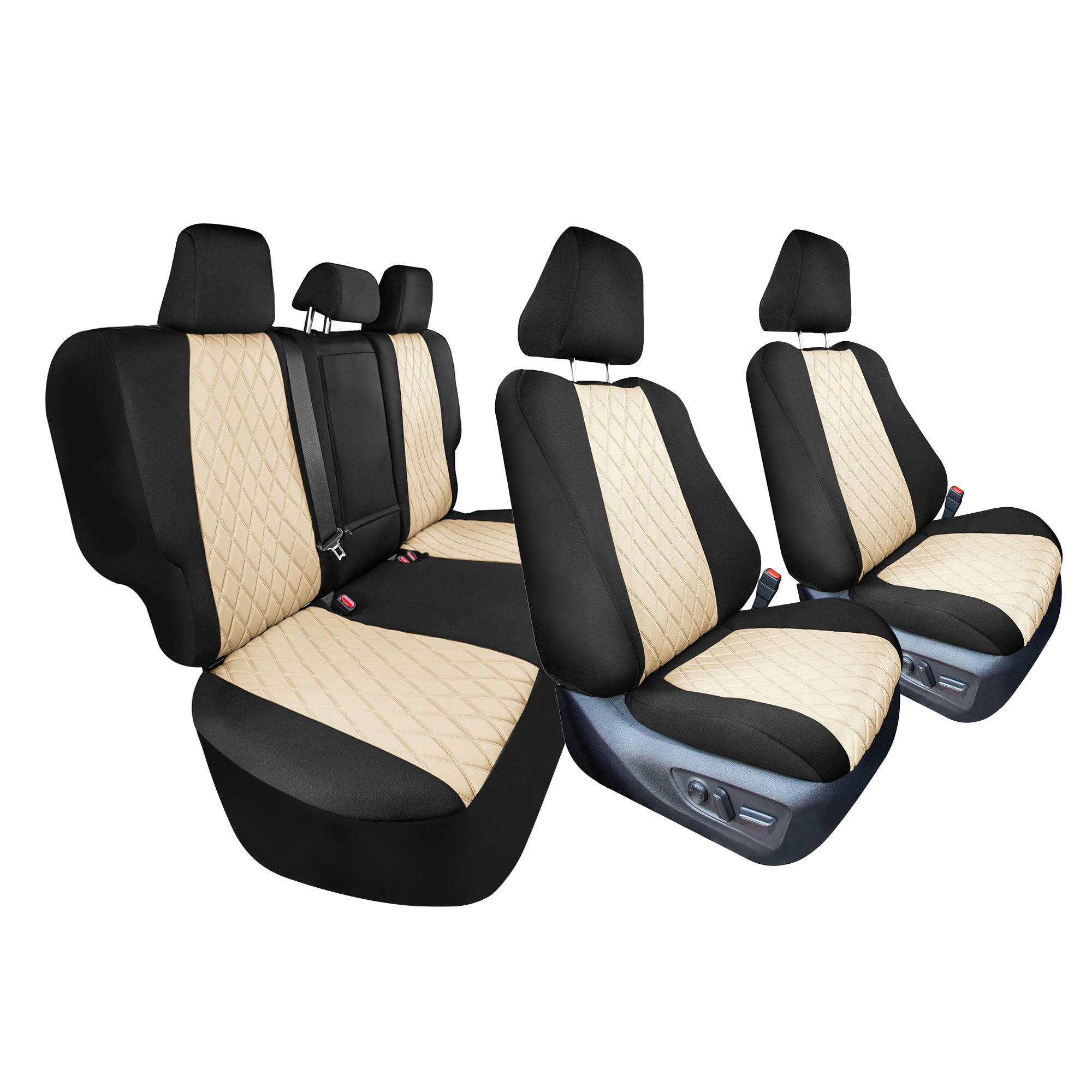 Toyota Rav4 LE | XLE | Limited 2019-2025  - Full Set Seat Covers - Beige Ultraflex Neoprene