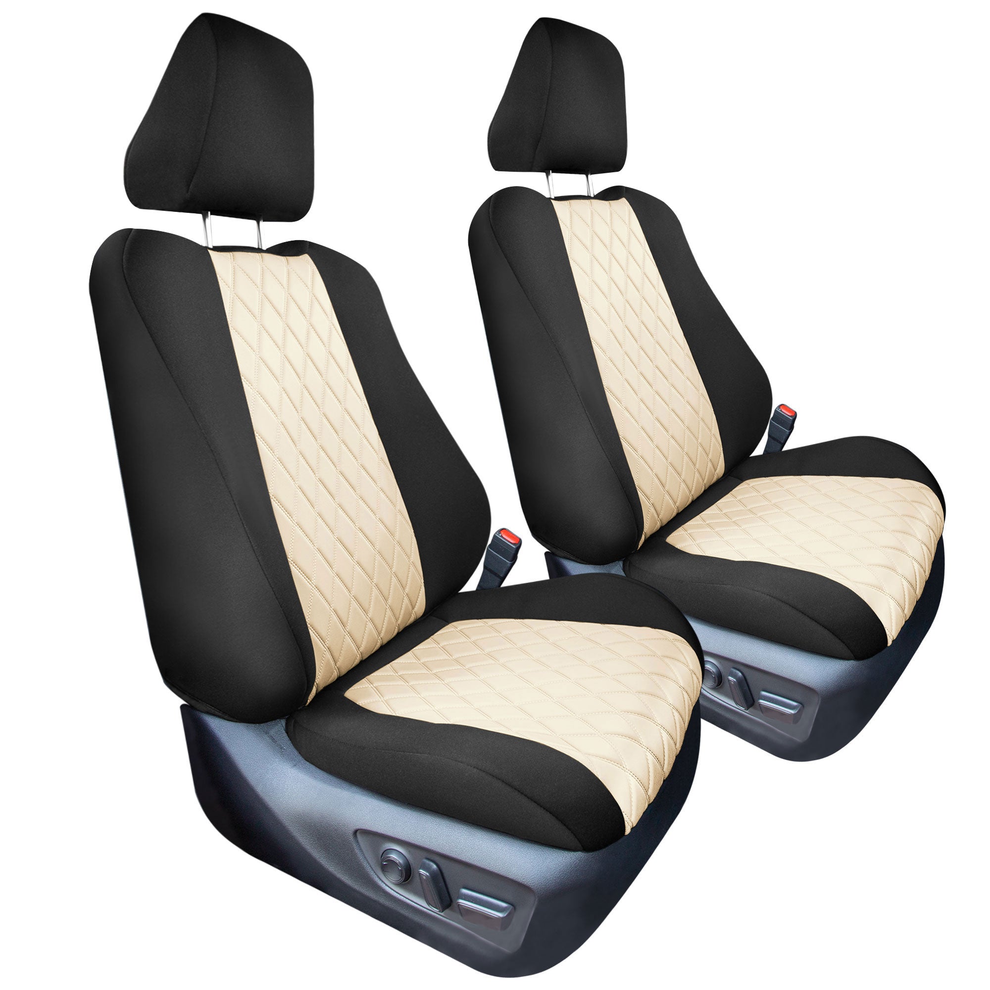 Toyota Rav4 LE | XLE | Limited 2019-2025  - Front Set Seat Covers - Beige Ultraflex Neoprene