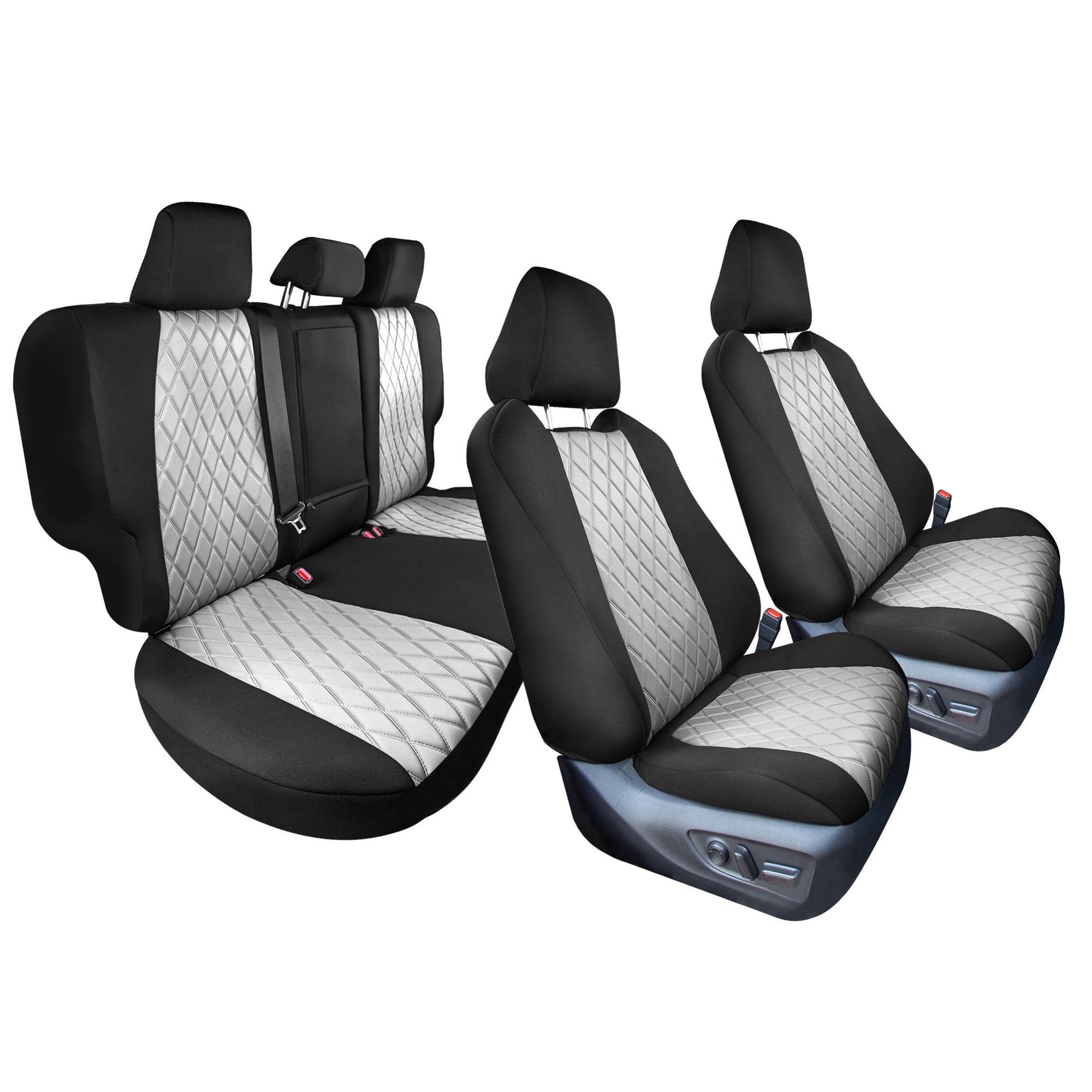 Toyota Rav4 Hybrid | Hybrid Prime 2021-2025  - Full Set Seat Covers - Gray Ultraflex Neoprene