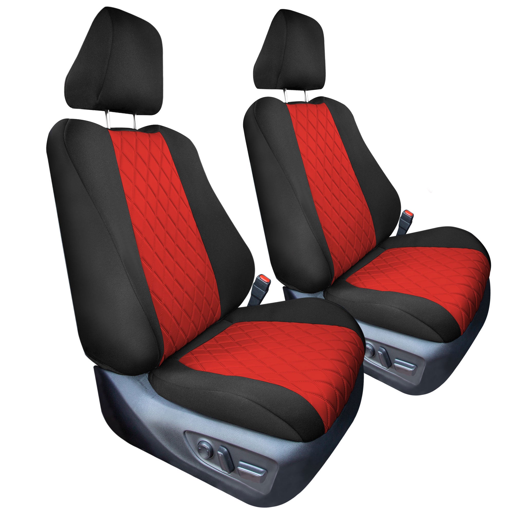 Toyota Rav4 LE | XLE | Limited 2019-2025  - Front Set Seat Covers - Red Ultraflex Neoprene
