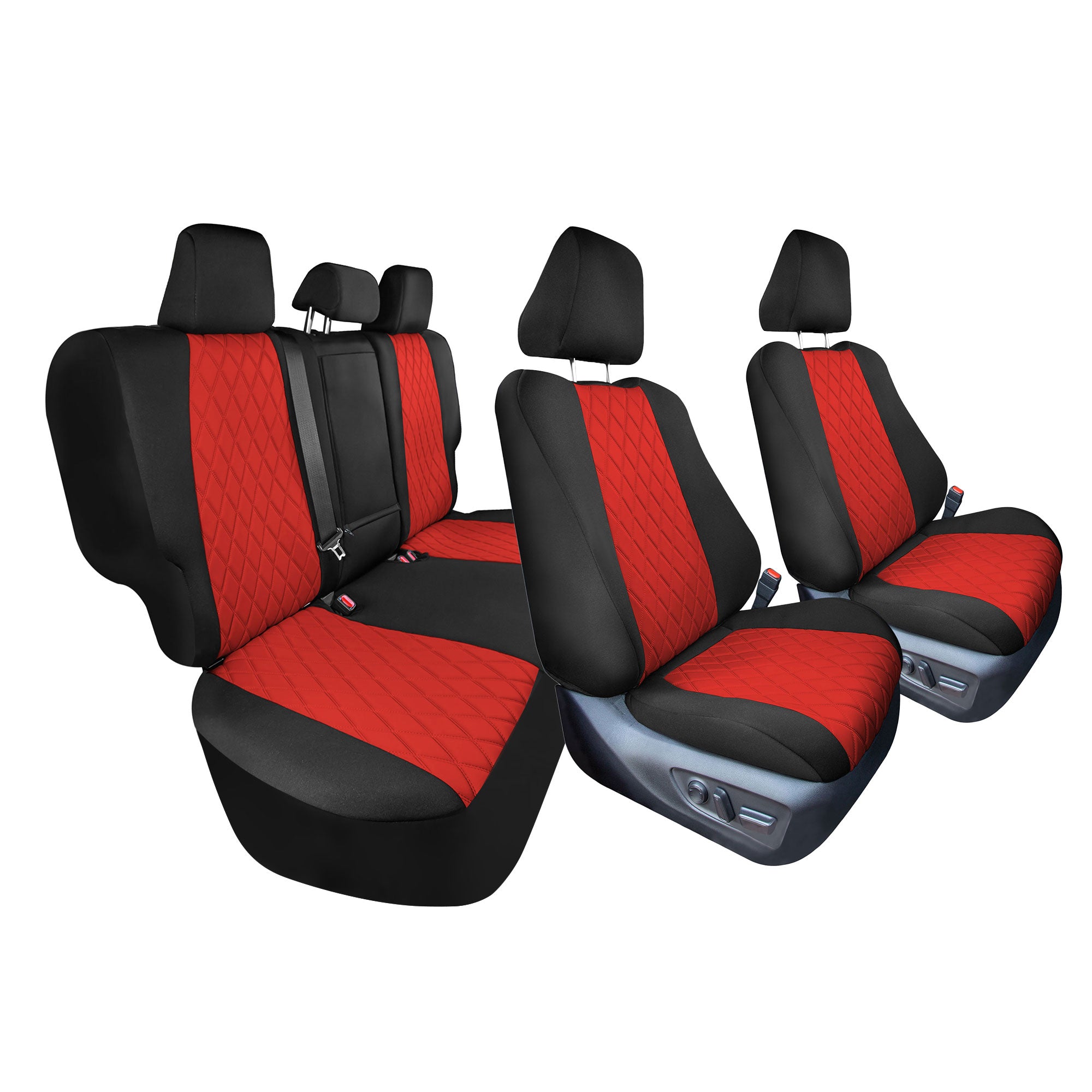 Toyota Rav4 LE | XLE | Limited 2019-2025  - Full Set Seat Covers - Red Ultraflex Neoprene