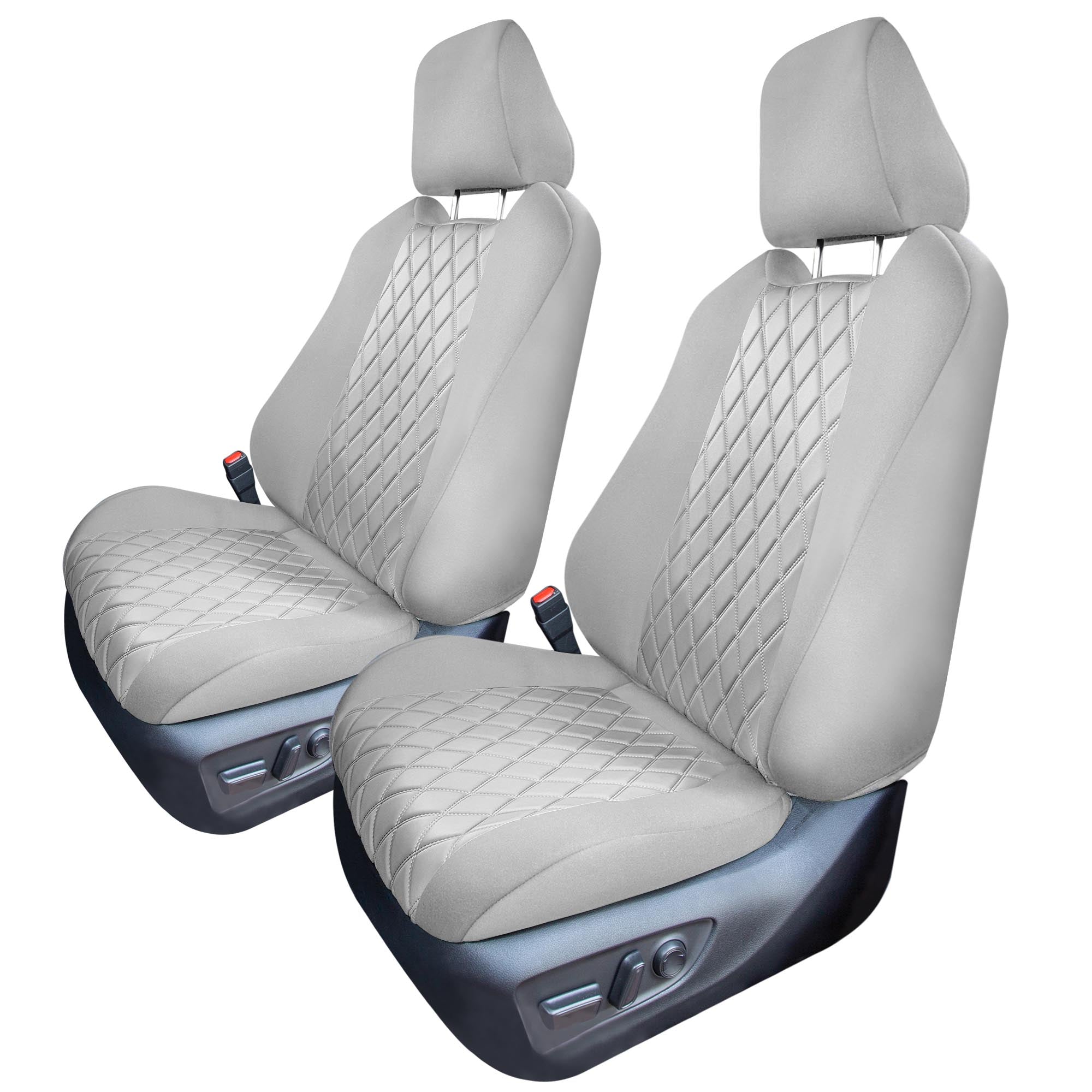 Toyota Rav4 LE | XLE | Limited 2019-2024  - Front Set Seat Covers - Solid Gray Ultraflex Neoprene