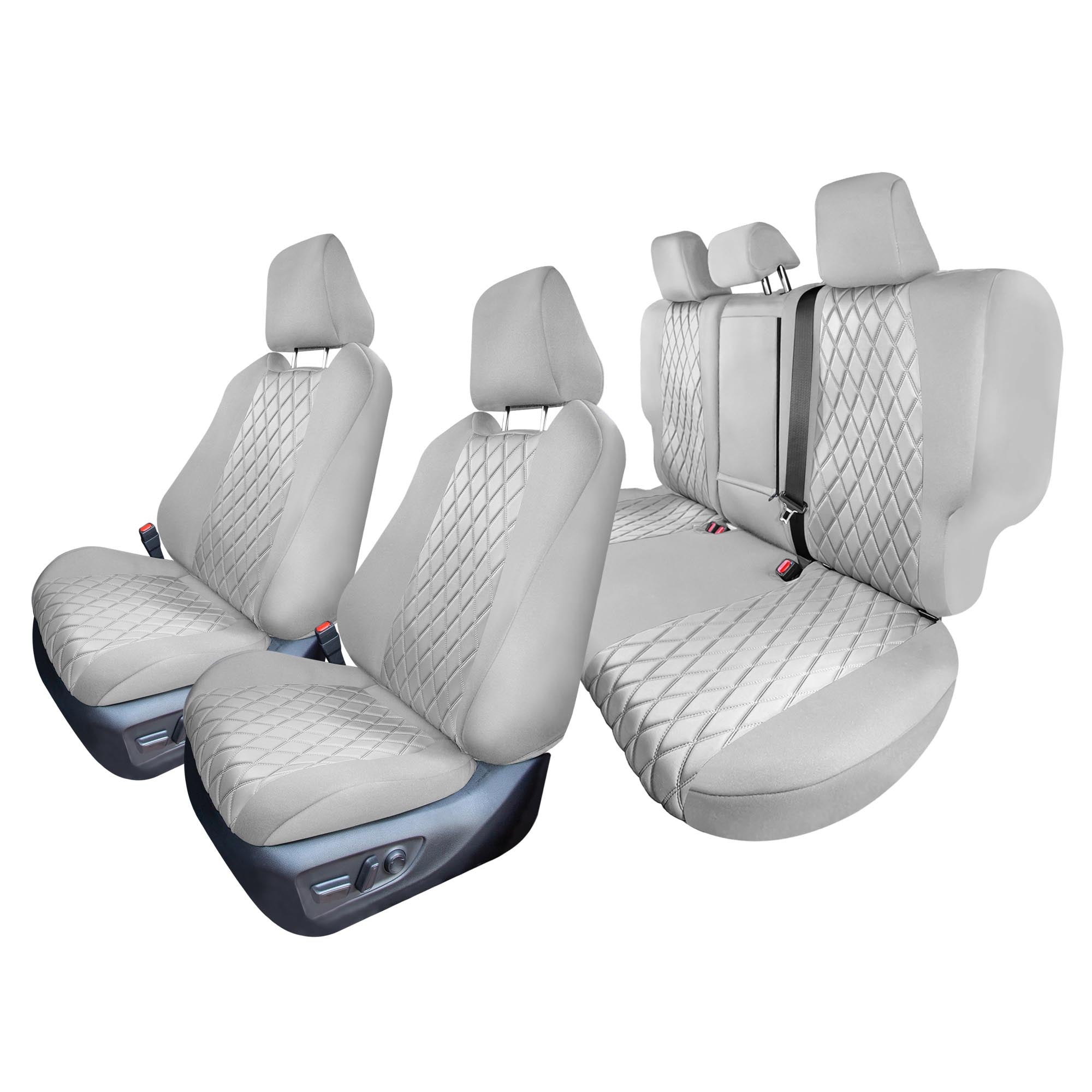 Toyota Rav4 LE | XLE | Limited 2019-2022  - Full Set Seat Covers - Solid Gray Neoprene