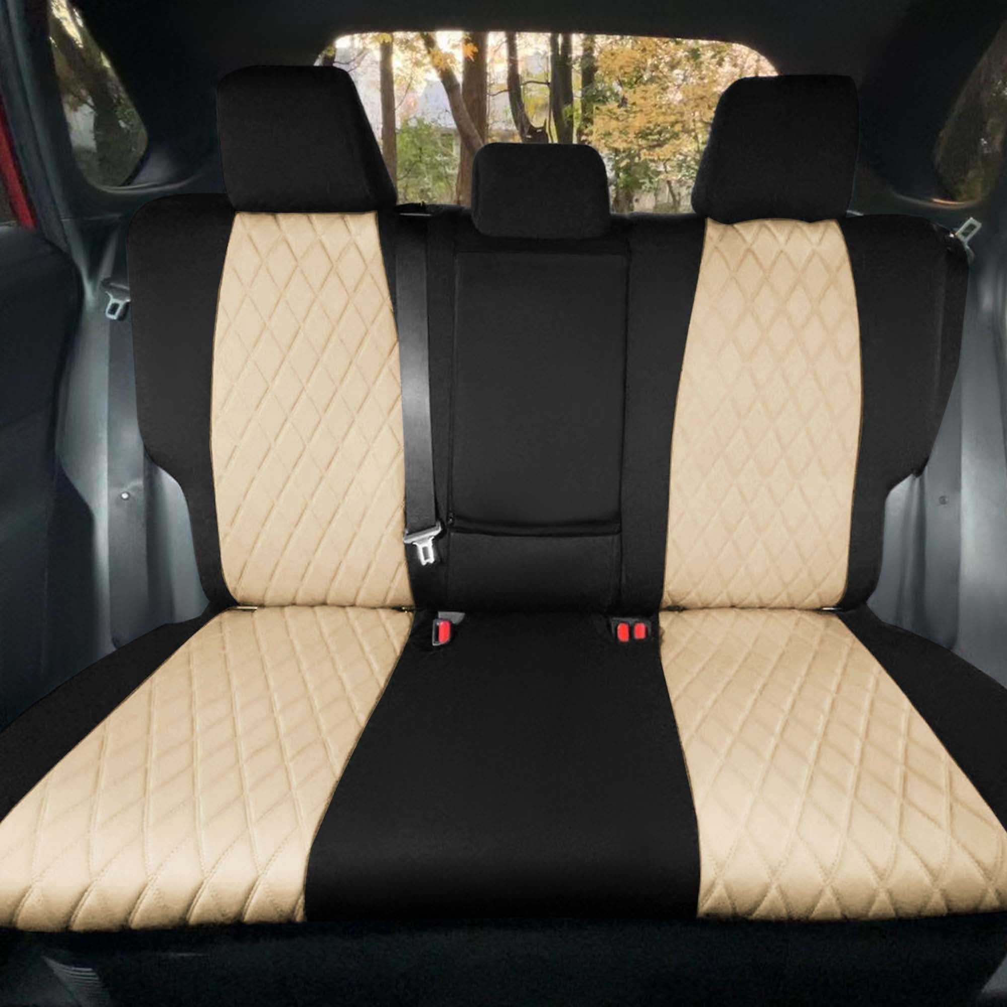 Toyota Rav4 Hybrid | Hybrid Prime 2021-2025  - Rear Set Seat Covers - Beige Ultraflex Neoprene