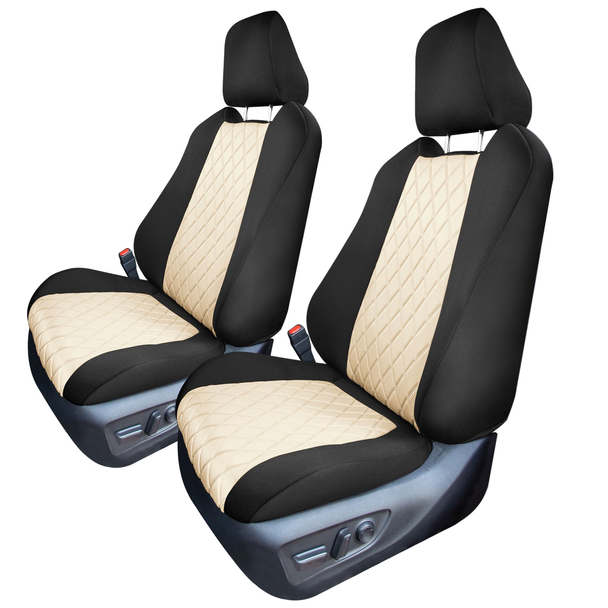 Toyota Rav4 Hybrid | Hybrid Prime 2021-2025  - Front Set Seat Covers - Beige Ultraflex Neoprene