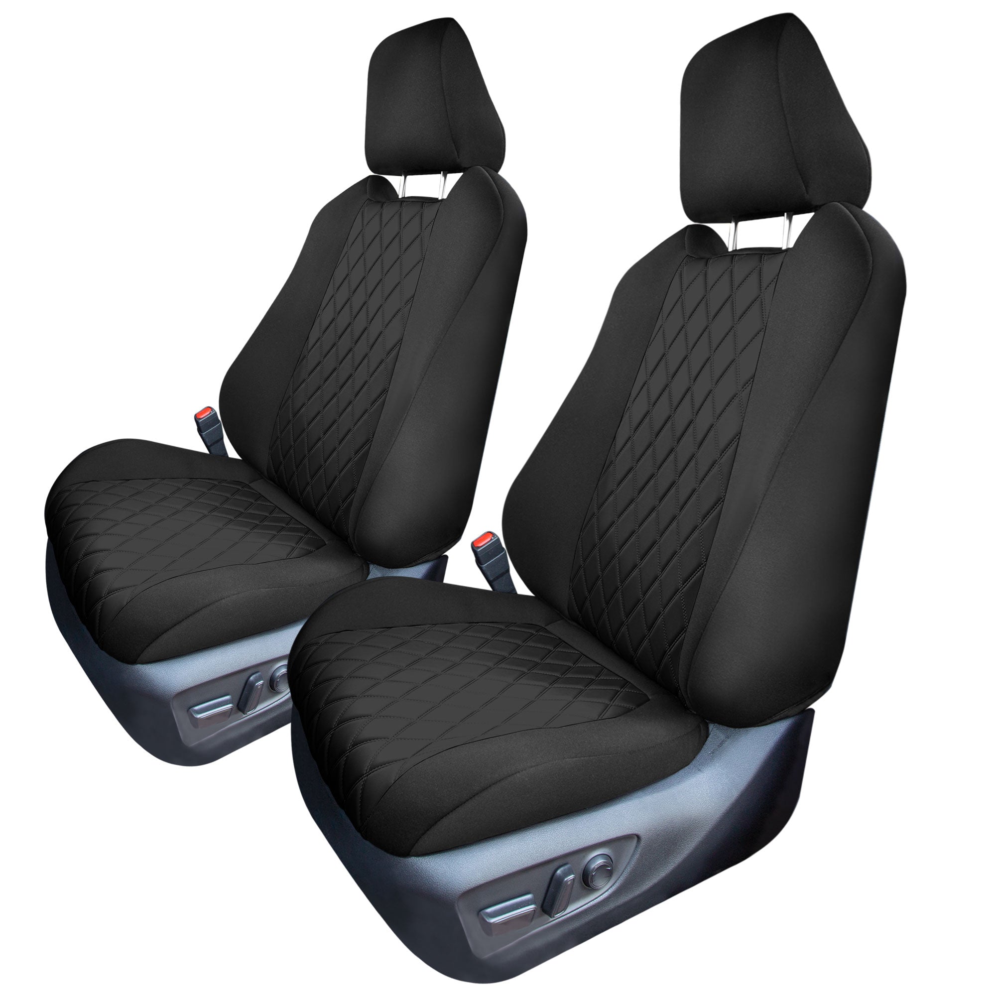 Toyota Rav4 Hybrid | Hybrid Prime 2021-2024  - Front Set Seat Covers - Black Ultraflex Neoprene