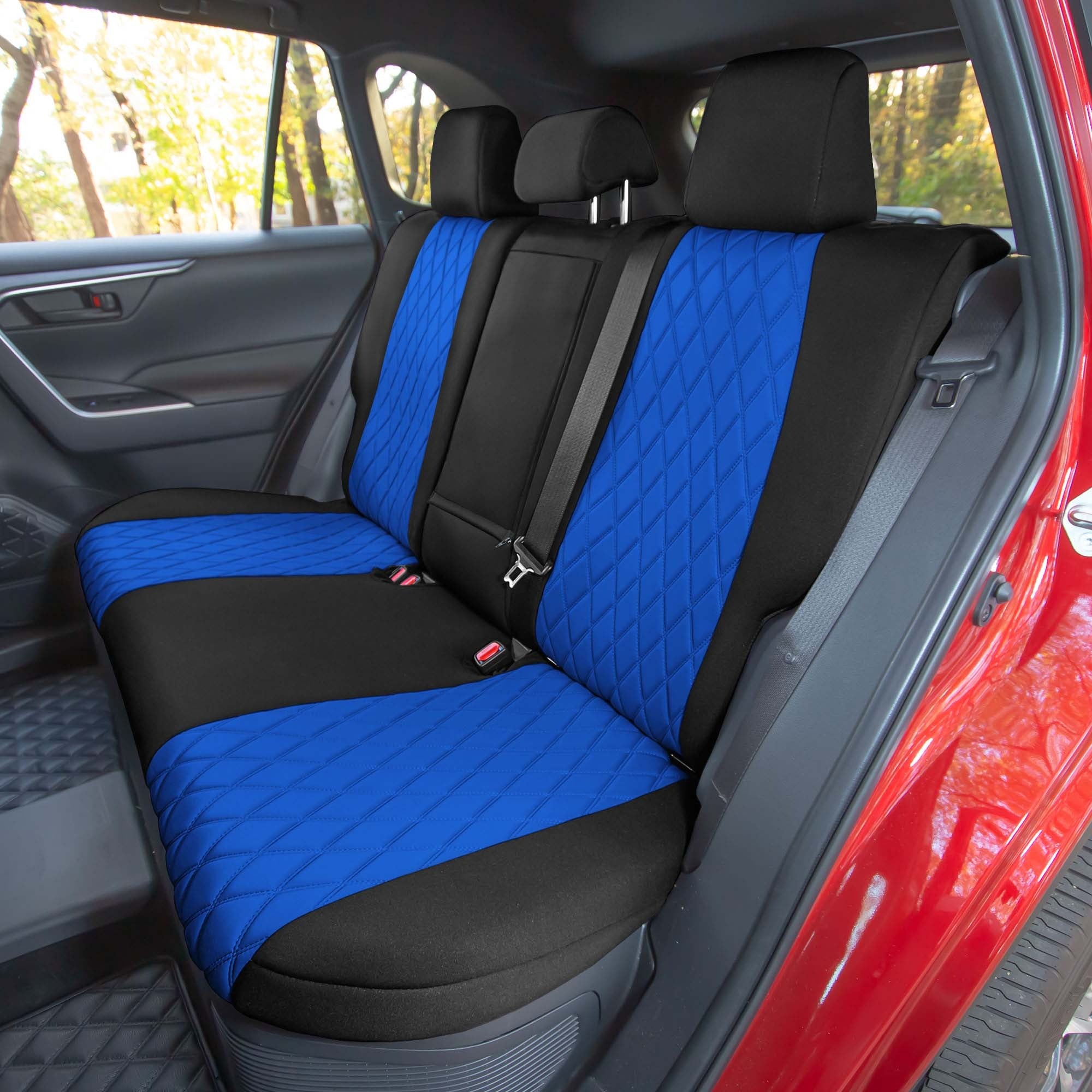 Toyota Rav4 Hybrid | Hybrid Prime 2021-2024  - Rear Set Seat Covers - Blue Ultraflex Neoprene