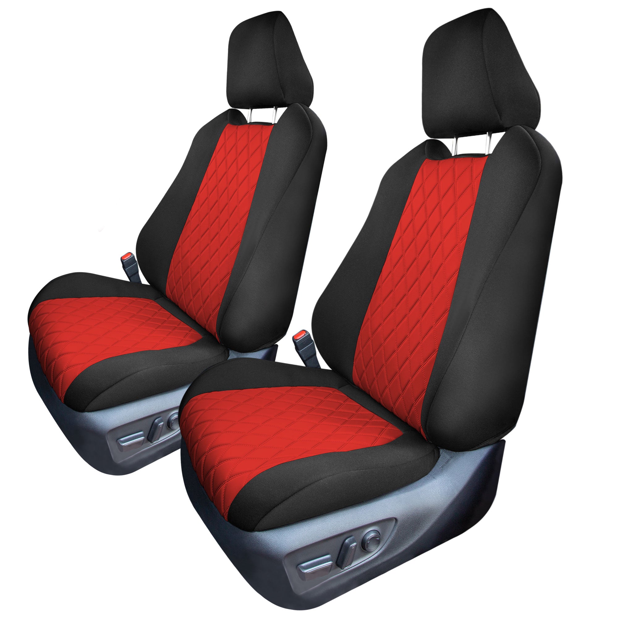Toyota Rav4 LE | XLE | Limited 2019-2024  - Front Set Seat Covers - Red Ultraflex Neoprene