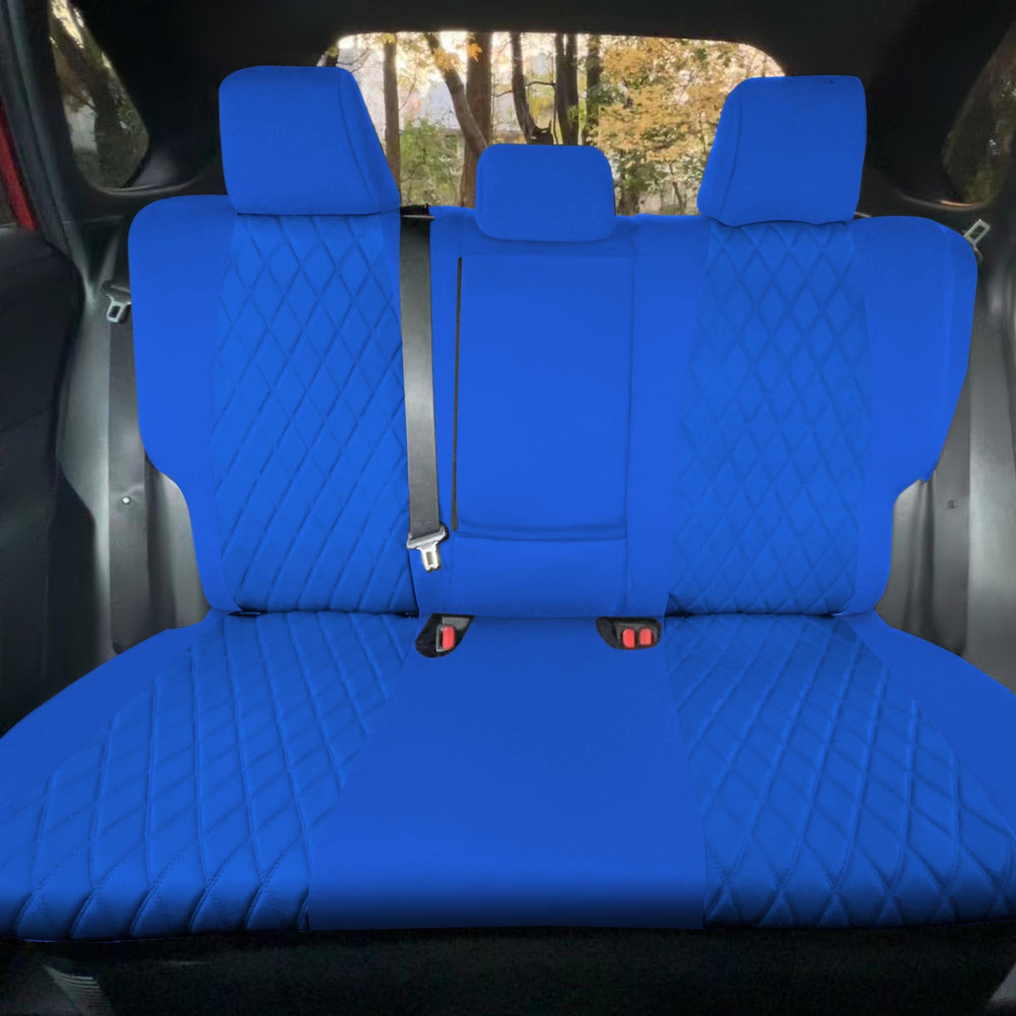 Toyota Rav4 Hybrid | Hybrid Prime 2021-2025  - Rear Set Seat Covers - Solid Blue Ultraflex Neoprene