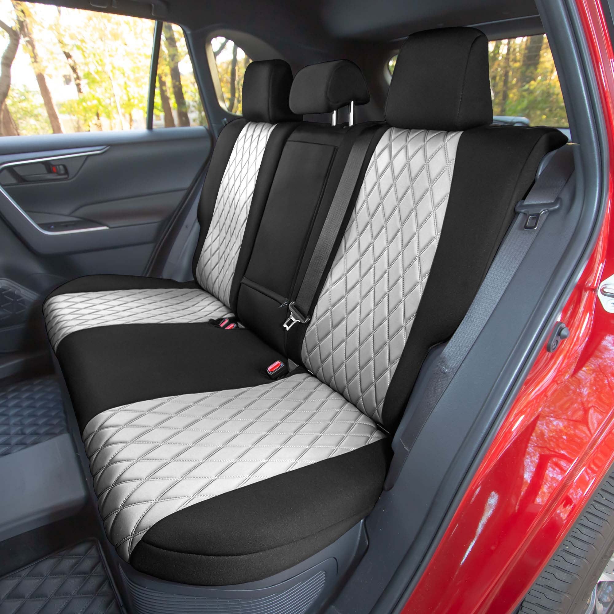 Toyota Rav4 Hybrid | Hybrid Prime 2021-2022  - Rear Set Seat Covers - Gray Neoprene