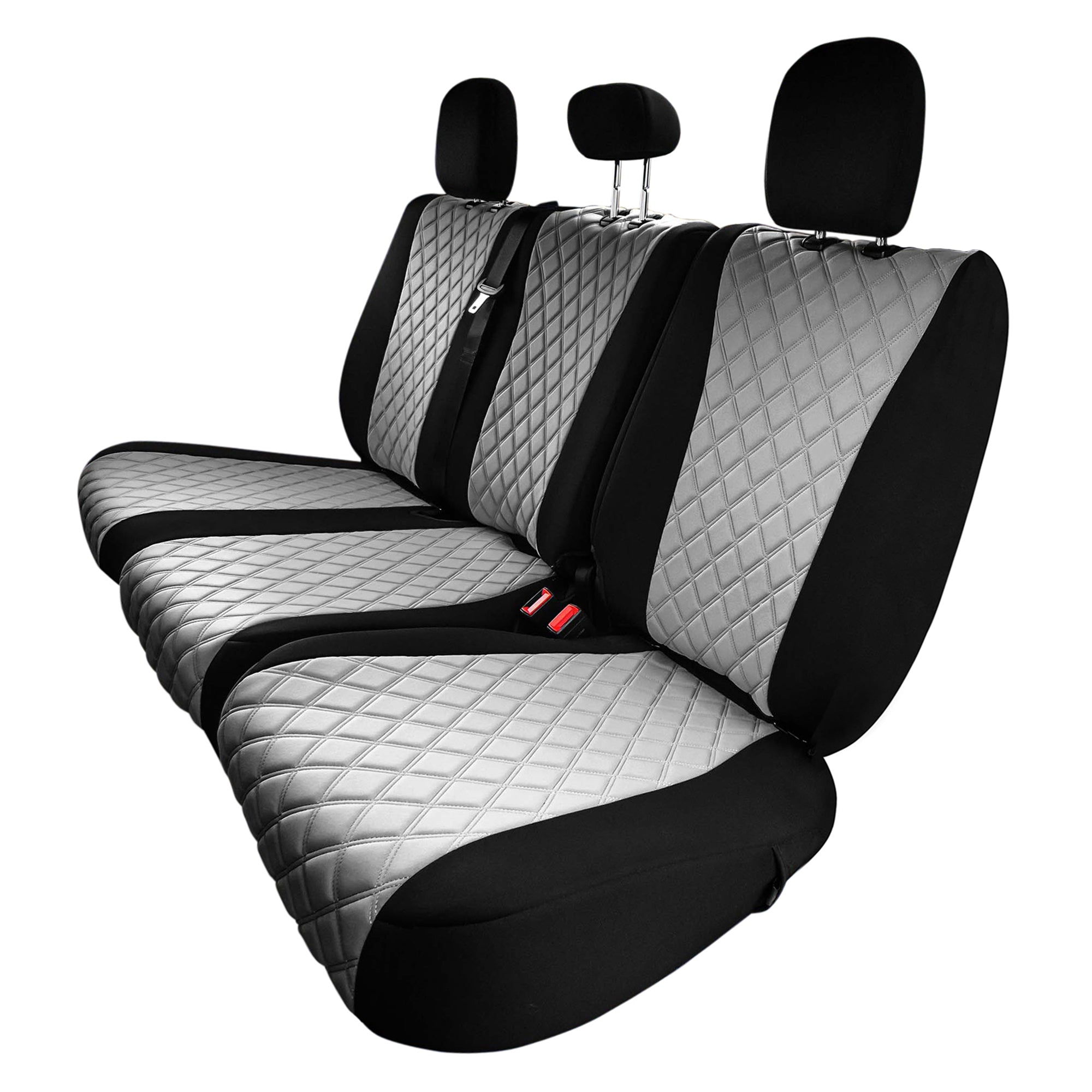 Ford F-150 2015-2022 - Ford F-250 F-350 F-450 2017-2022 - Rear Set Seat Covers - Gray Neoprene