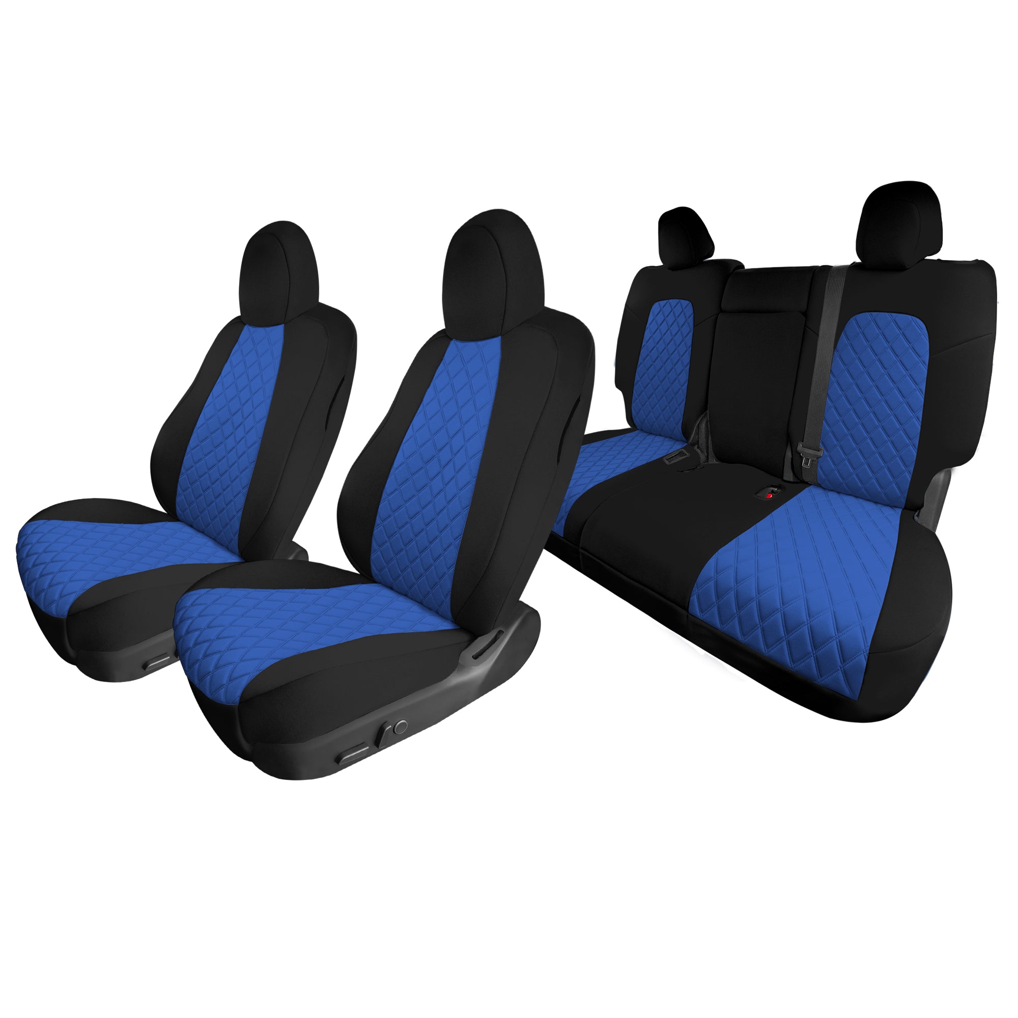 Tesla Model Y 2020 - 2024 - Full Set Seat Covers - Blue Ultraflex Neoprene