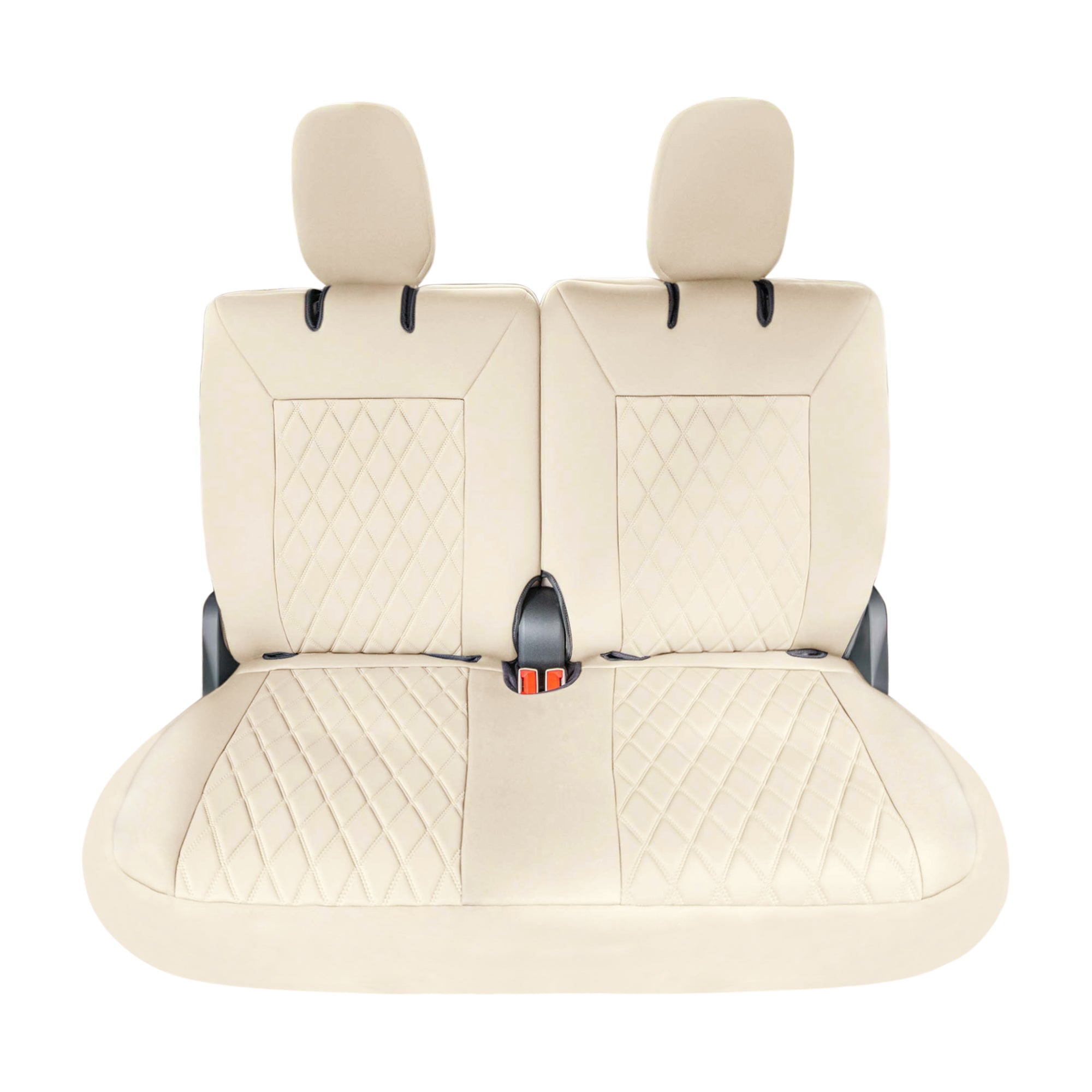 Ford Explorer Base 2020-2024  - 3rd Row Set Seat Covers  -  Solid Beige Ultraflex Neoprene