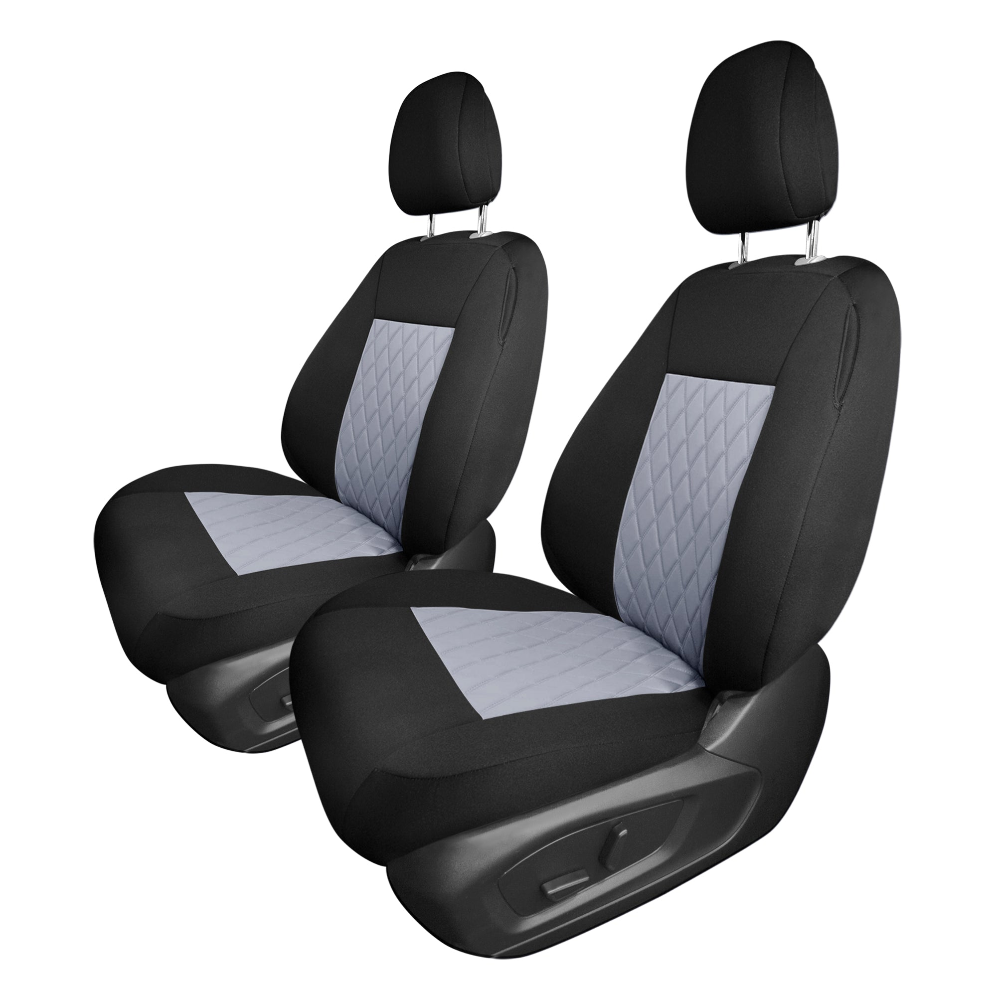 Ford Explorer Base 2020-2024  - Front Set Seat Covers  -  Gray Ultraflex Neoprene