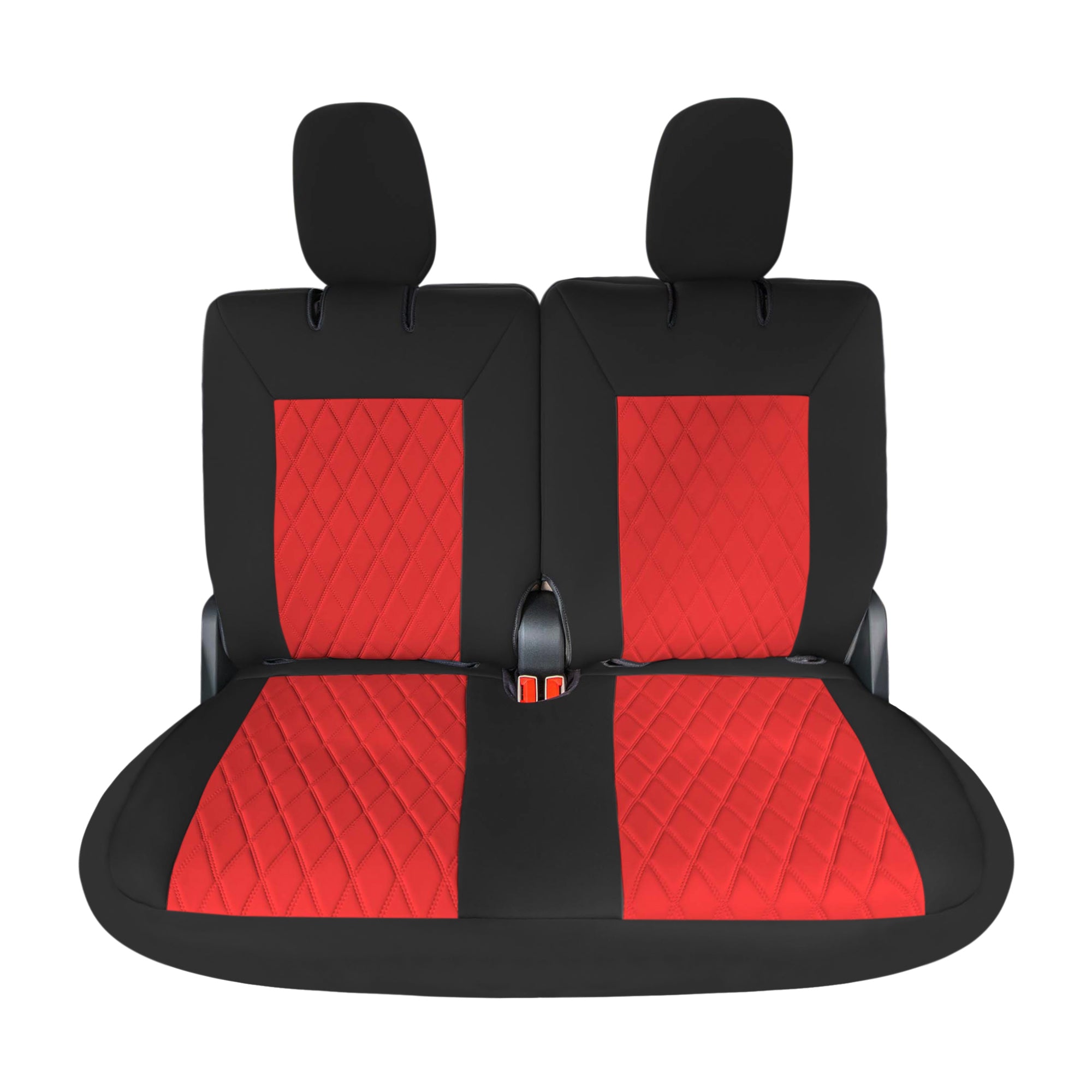 Ford Explorer Base 2020-2024  - 3rd Row Set Seat Covers  -  Red Ultraflex Neoprene