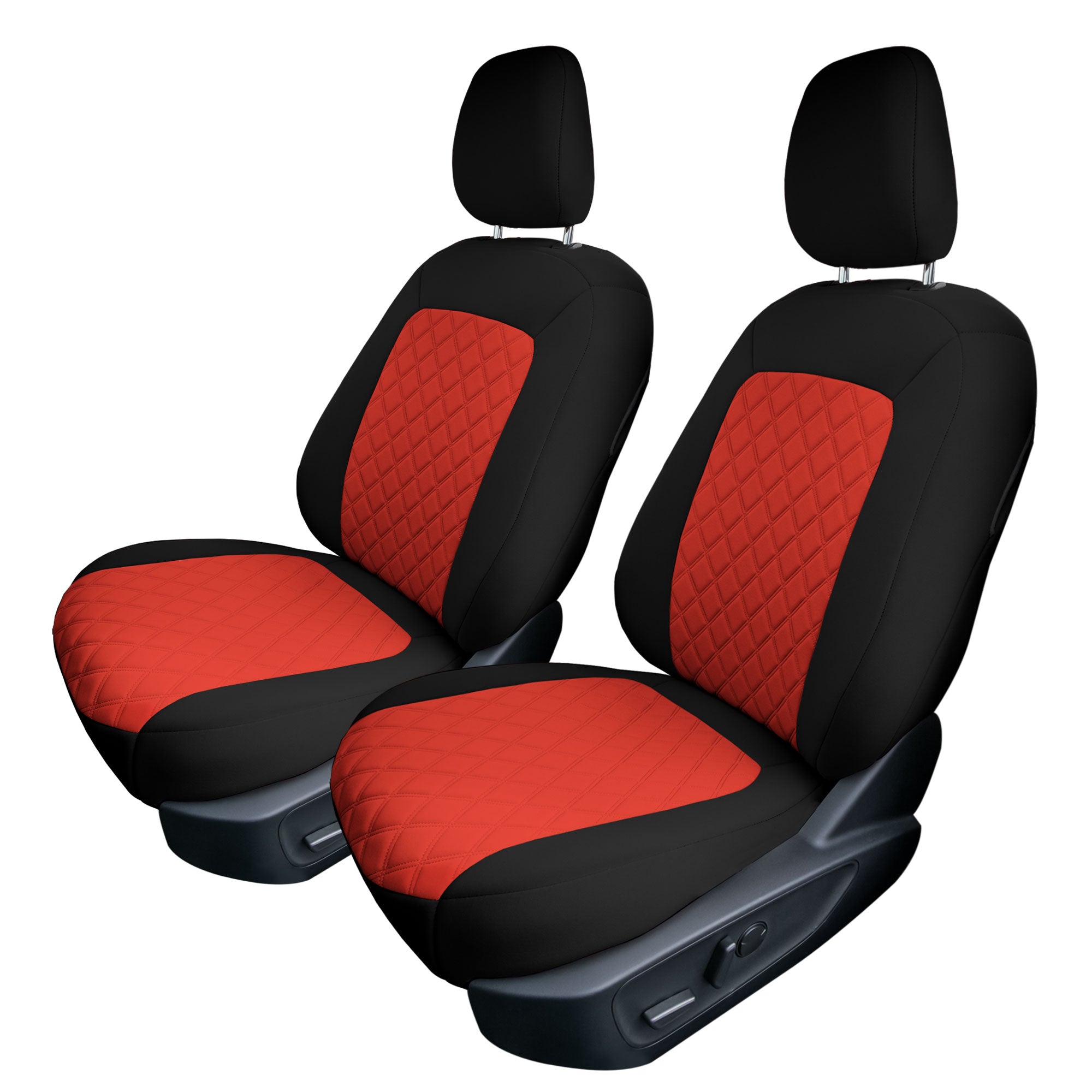 Ford Bronco Sport 2021-2024 - Front Set Seat Covers  -  Red Ultraflex Neoprene