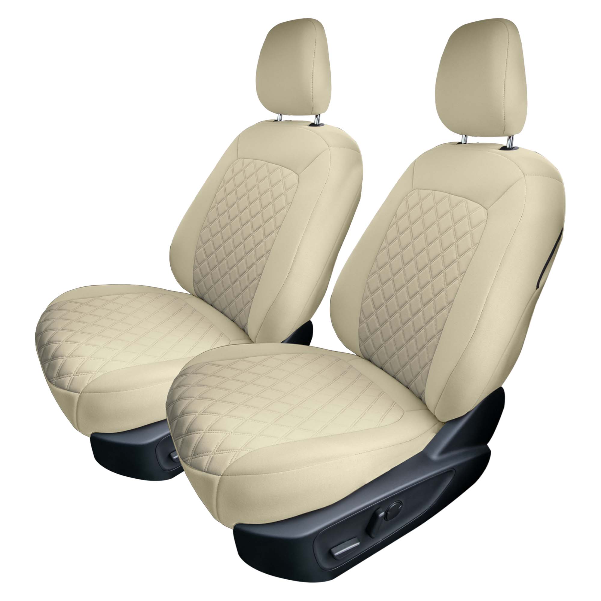 Ford Bronco Sport 2021-2024 - Front Set Seat Covers  -  Solid Beige Ultraflex Neoprene