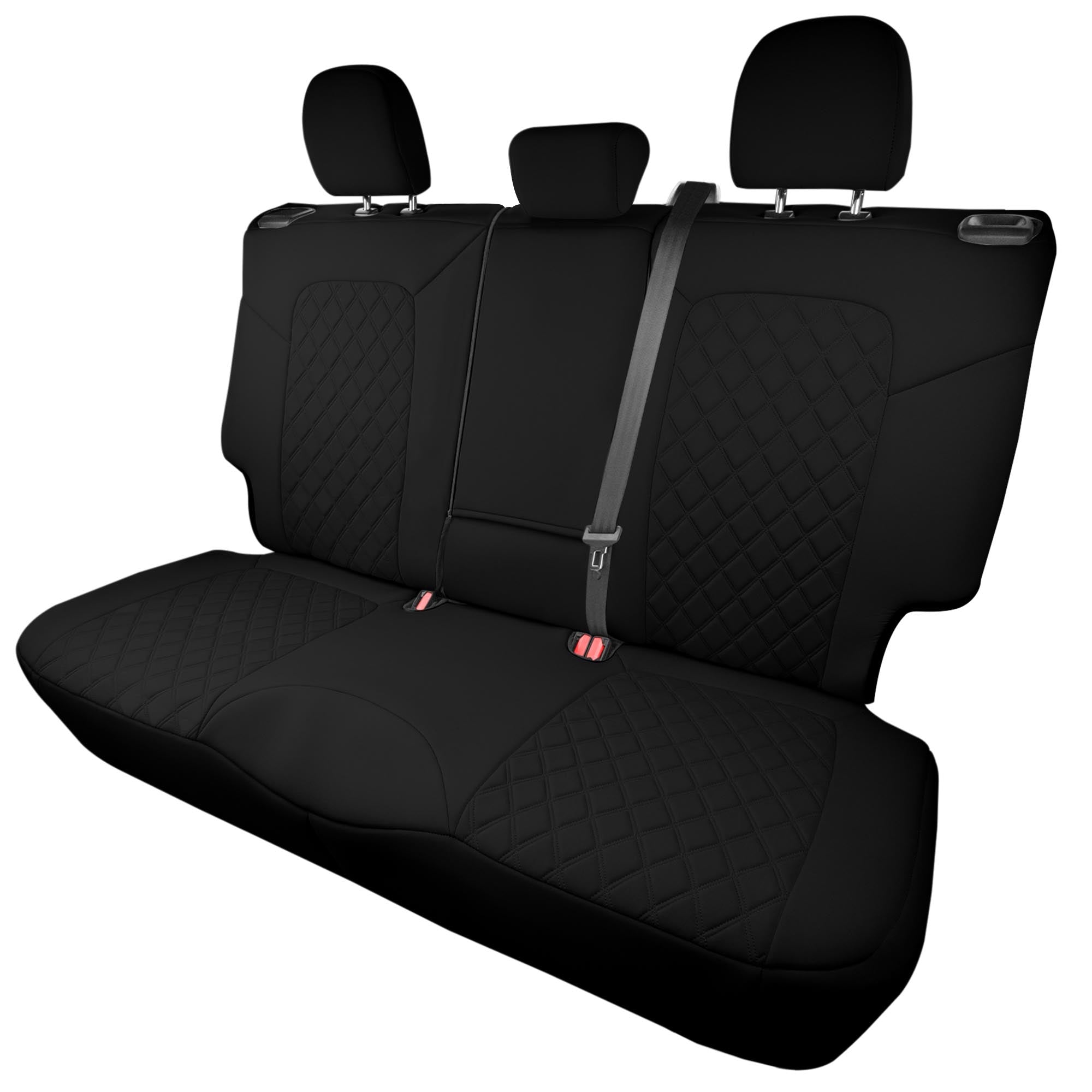 Ford Bronco Sport 2021-2024 - Rear Set Seat Covers  -  Black Ultraflex Neoprene