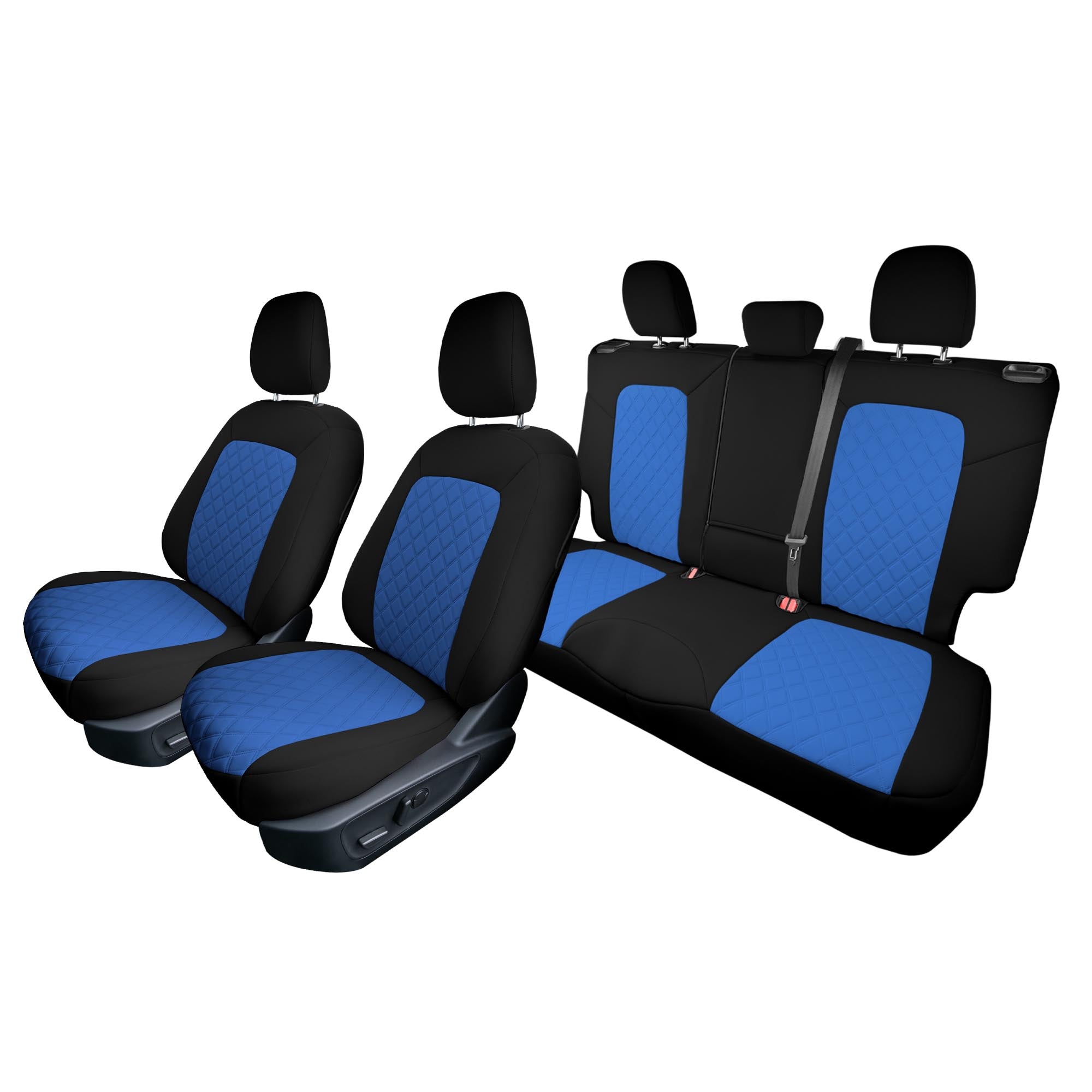 Ford Bronco Sport 2021-2024 - Full Set Seat Covers  -  Blue Ultraflex Neoprene