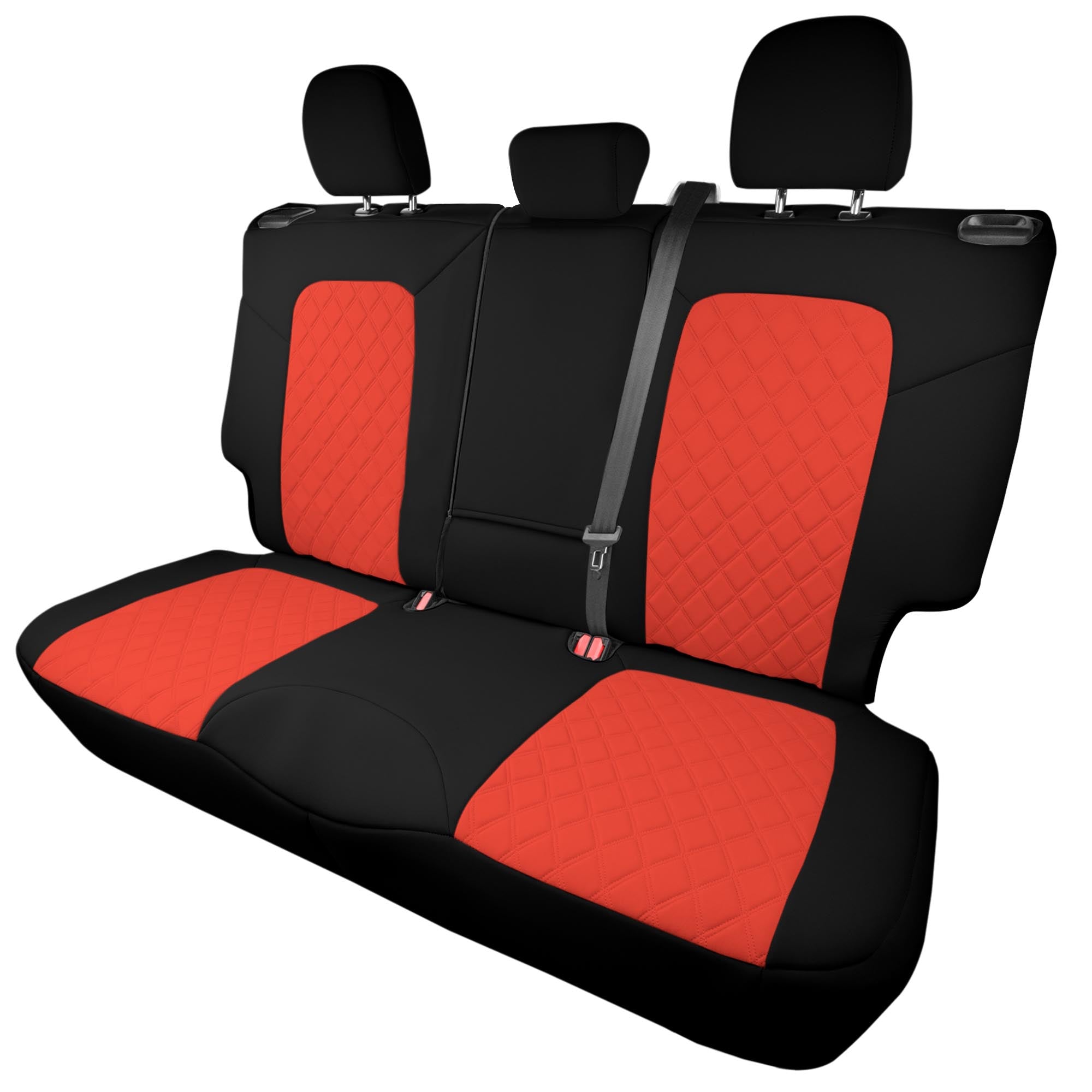 Ford Bronco Sport 2021-2024 - Rear Set Seat Covers  -  Red Ultraflex Neoprene