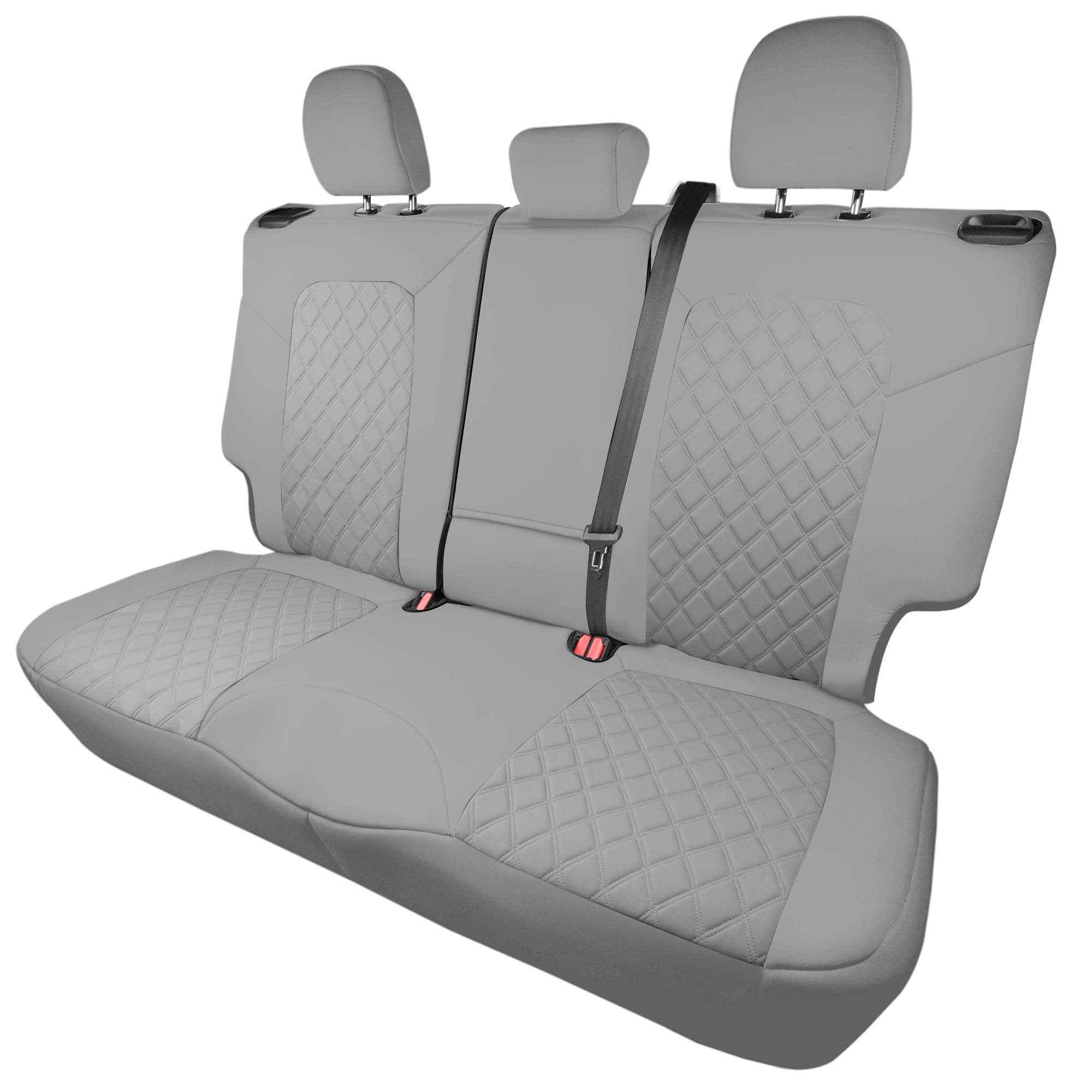 Ford Bronco Sport 2021-2024 - Rear Set Seat Covers  -  Solid Gray Ultraflex Neoprene