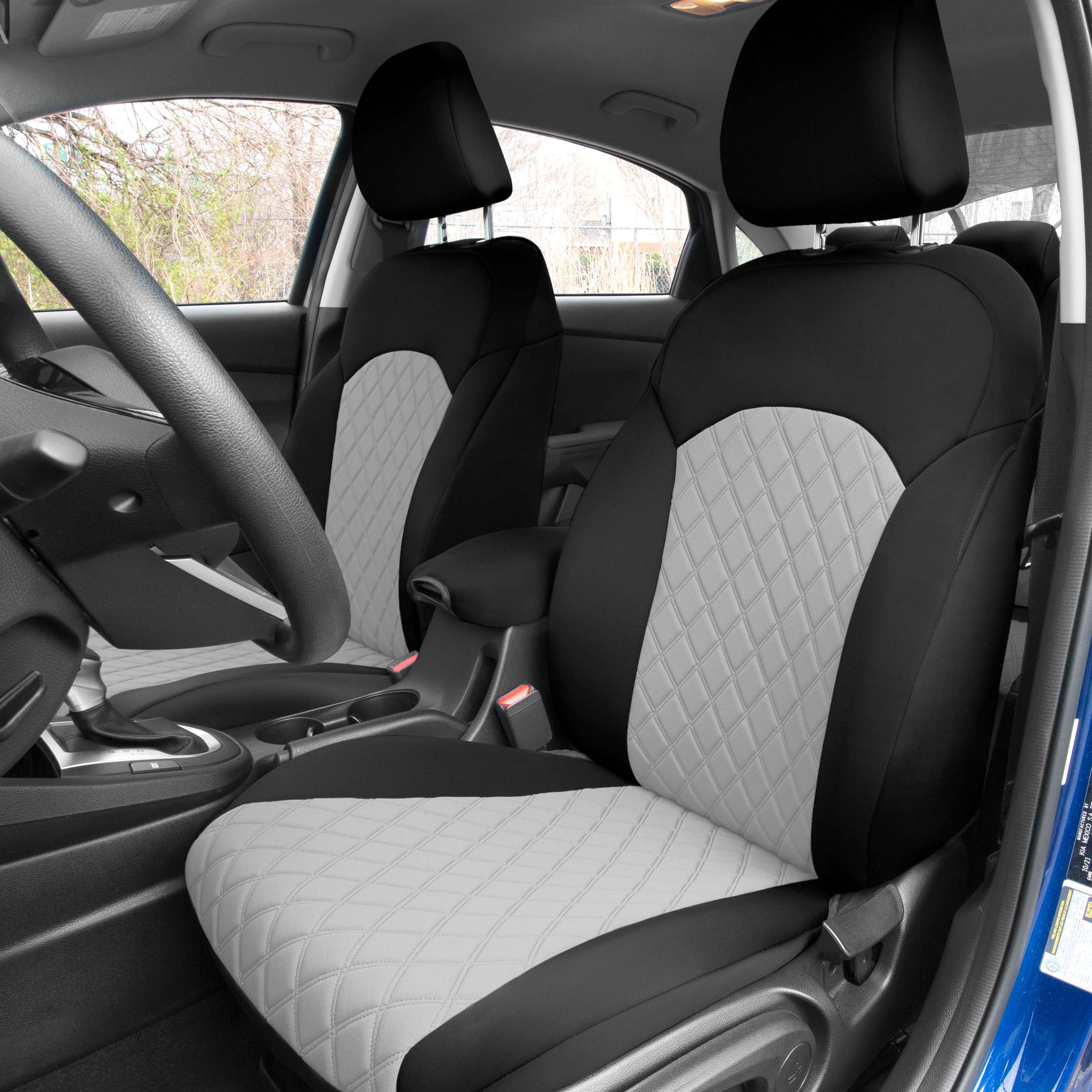 KIA Forte 2019-2024  - Full Set Seat Covers - Gray Ultraflex Neoprene