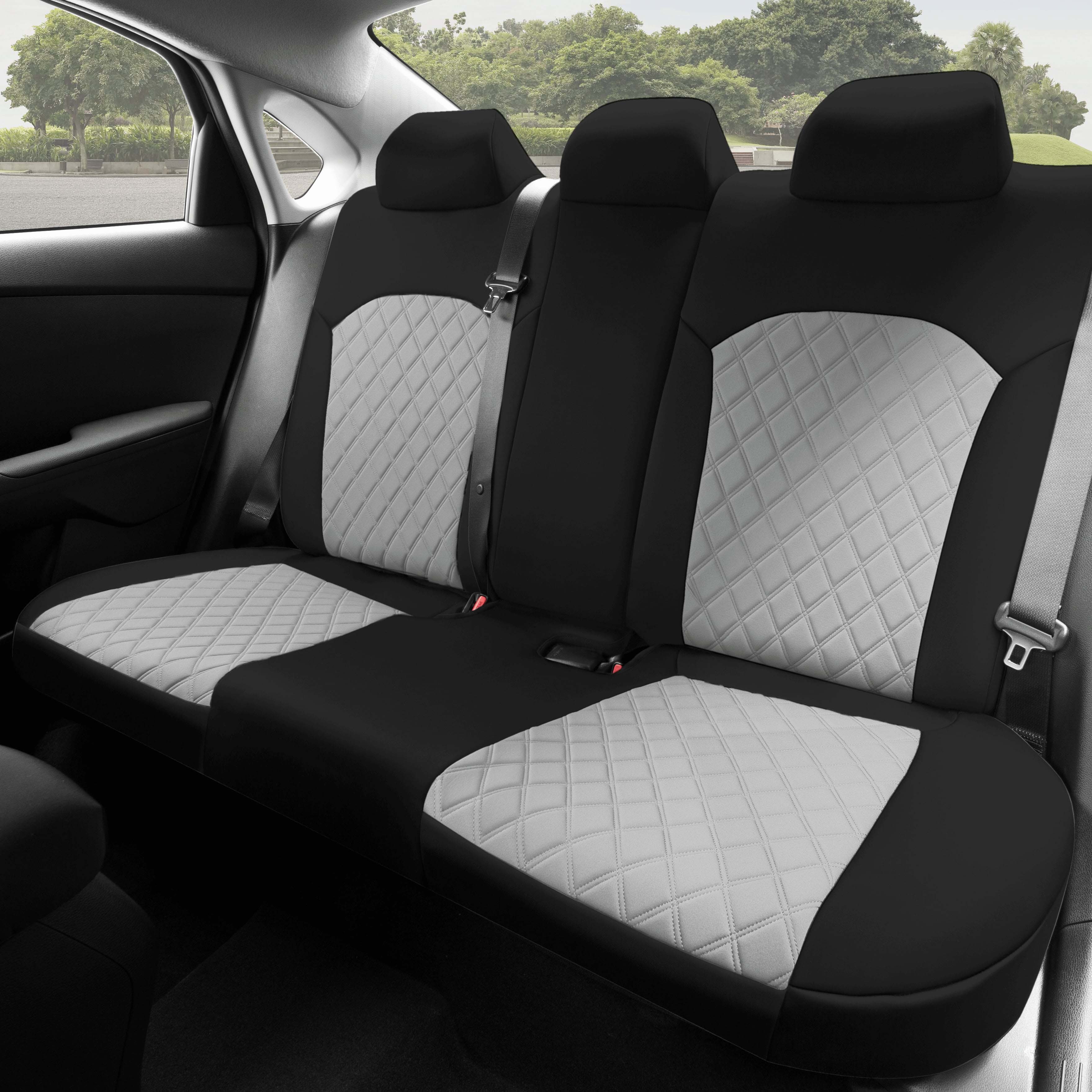 KIA Forte 2019-2024 FE | LXS - Rear Set Seat Covers - Gray Ultraflex Neoprene