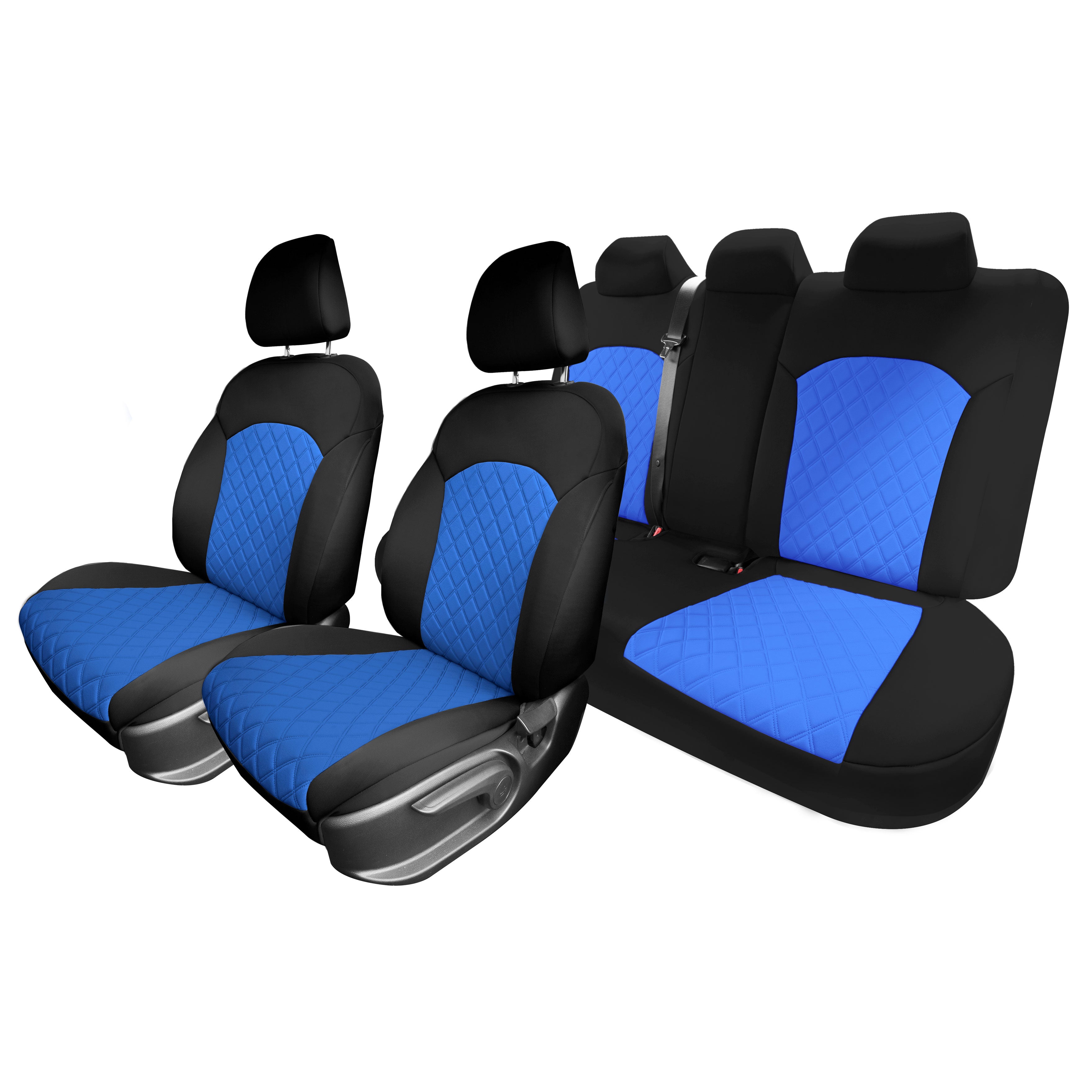 KIA Forte 2019-2024  - Full Set Seat Covers - Blue Ultraflex Neoprene