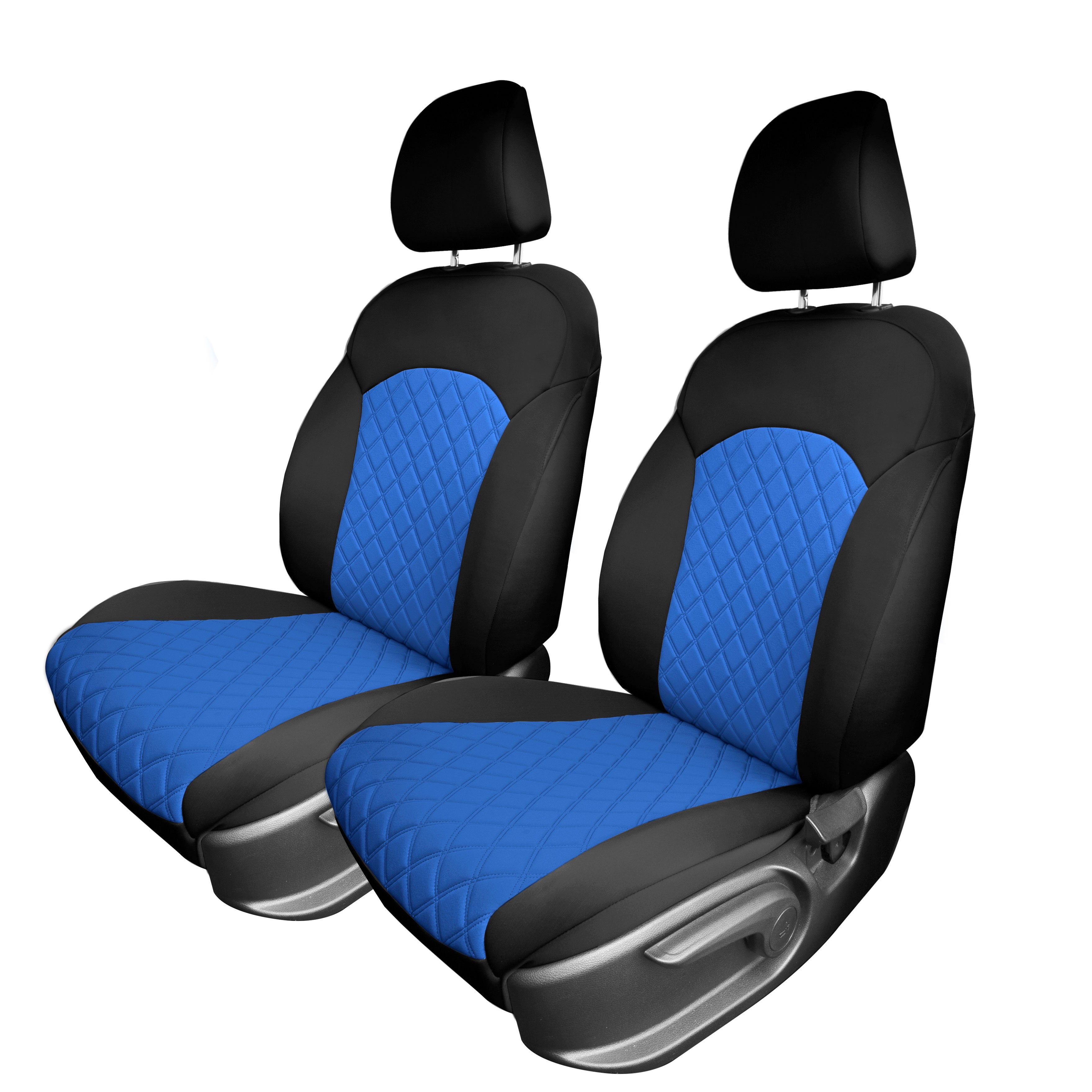 KIA Forte 2019-2024  - Front Set Seat Covers - Blue Ultraflex Neoprene