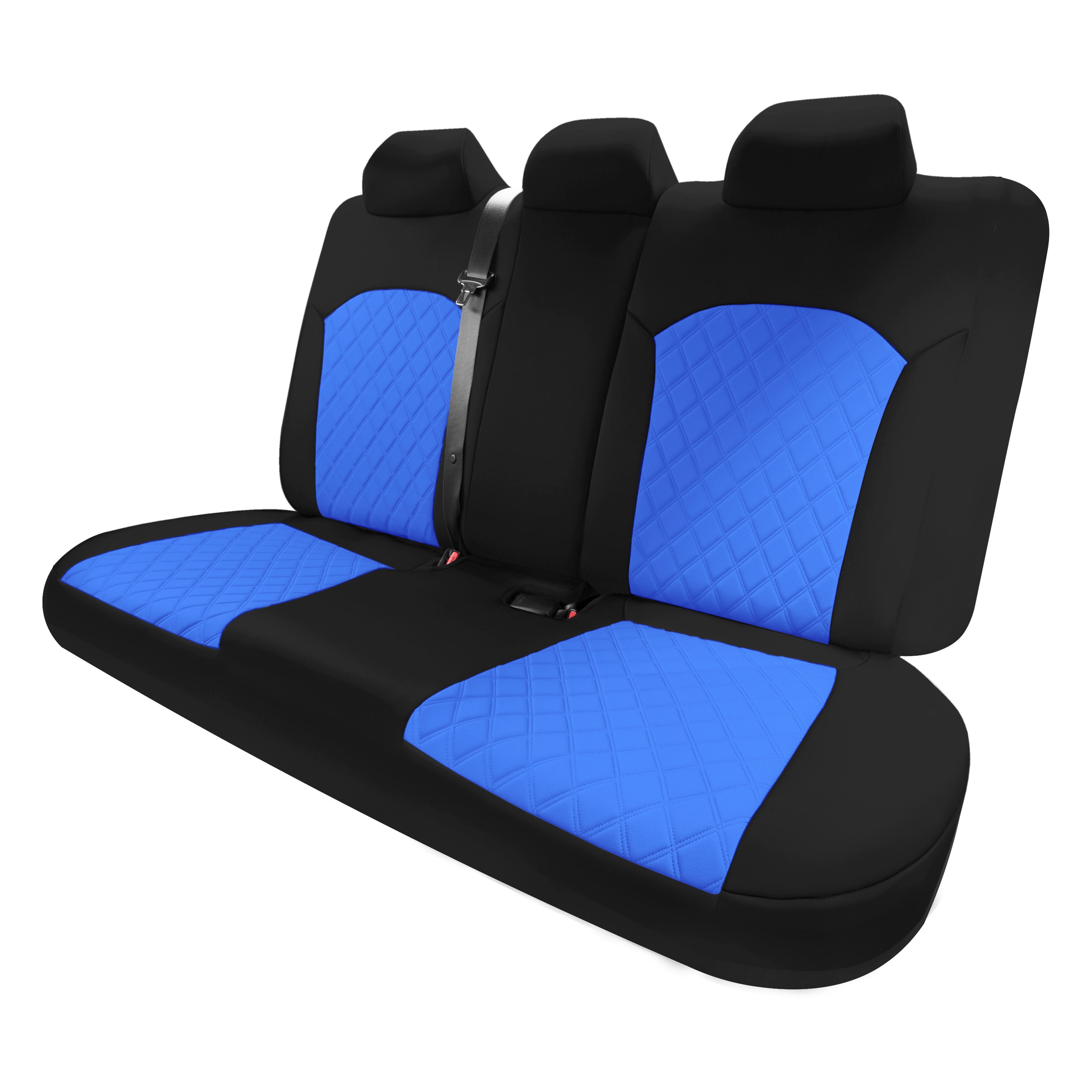 KIA Forte 2019-2024  - Rear Set Seat Covers - Blue Ultraflex Neoprene