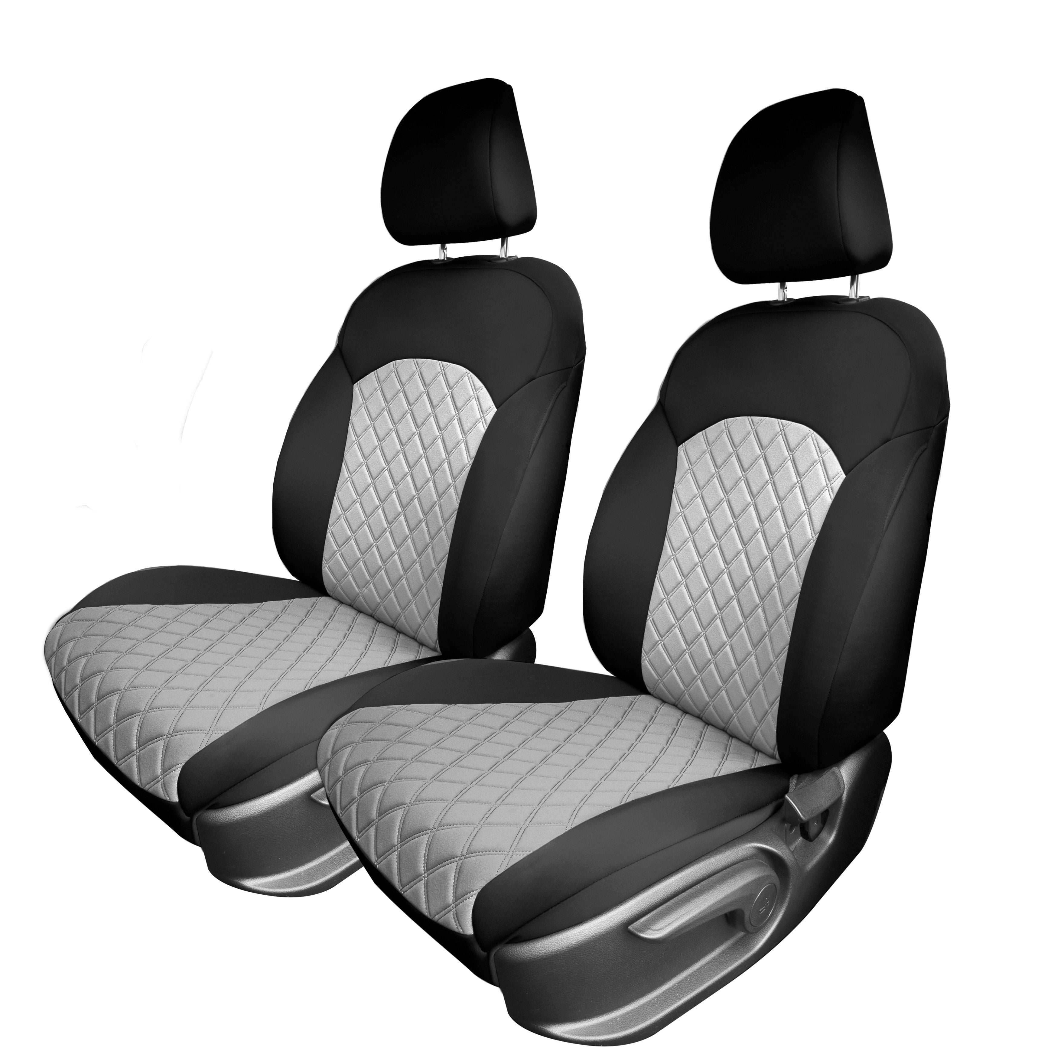 KIA Forte 2019-2024  - Front Set Seat Covers - Gray Ultraflex Neoprene