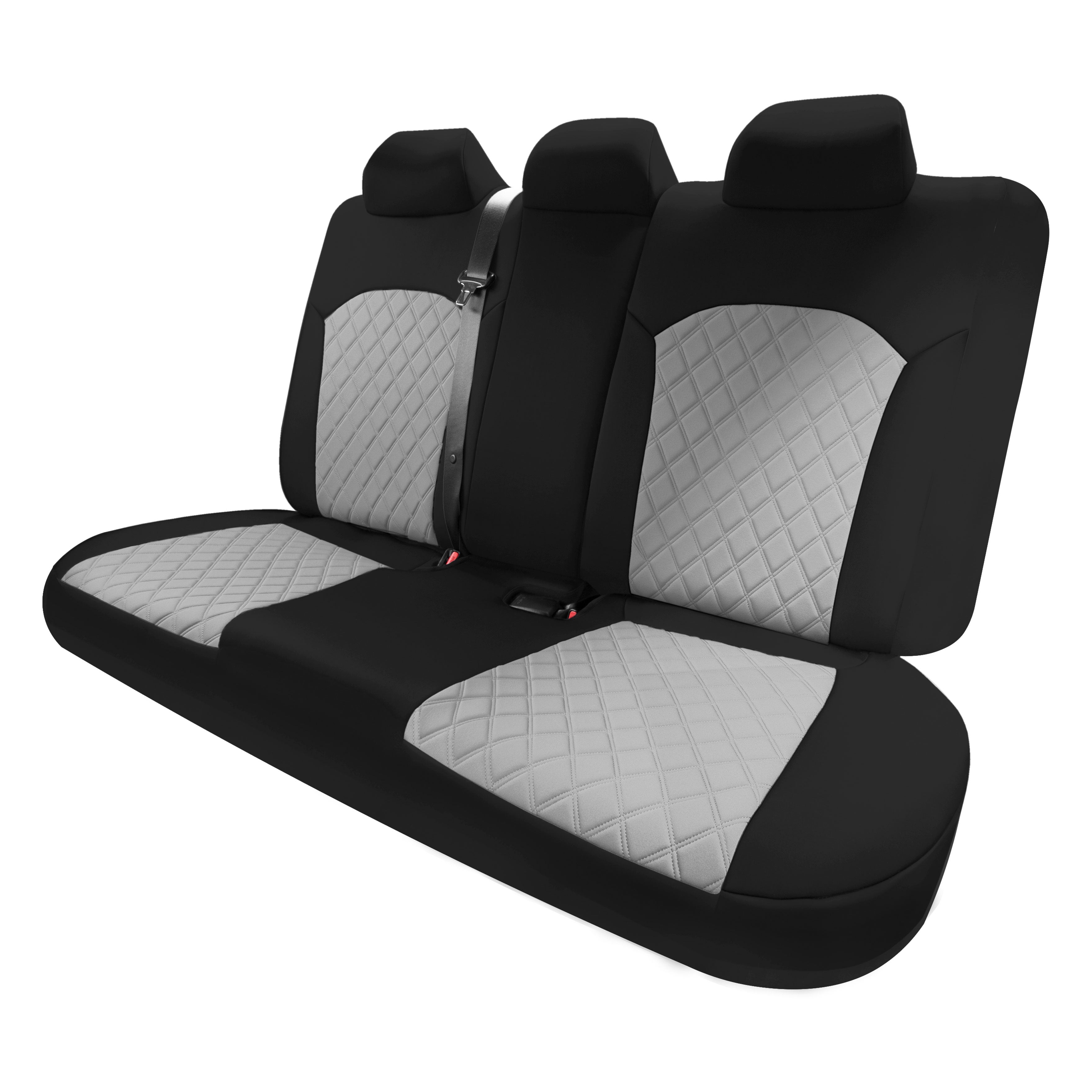 KIA Forte 2019-2024  - Rear Set Seat Covers - Gray Ultraflex Neoprene