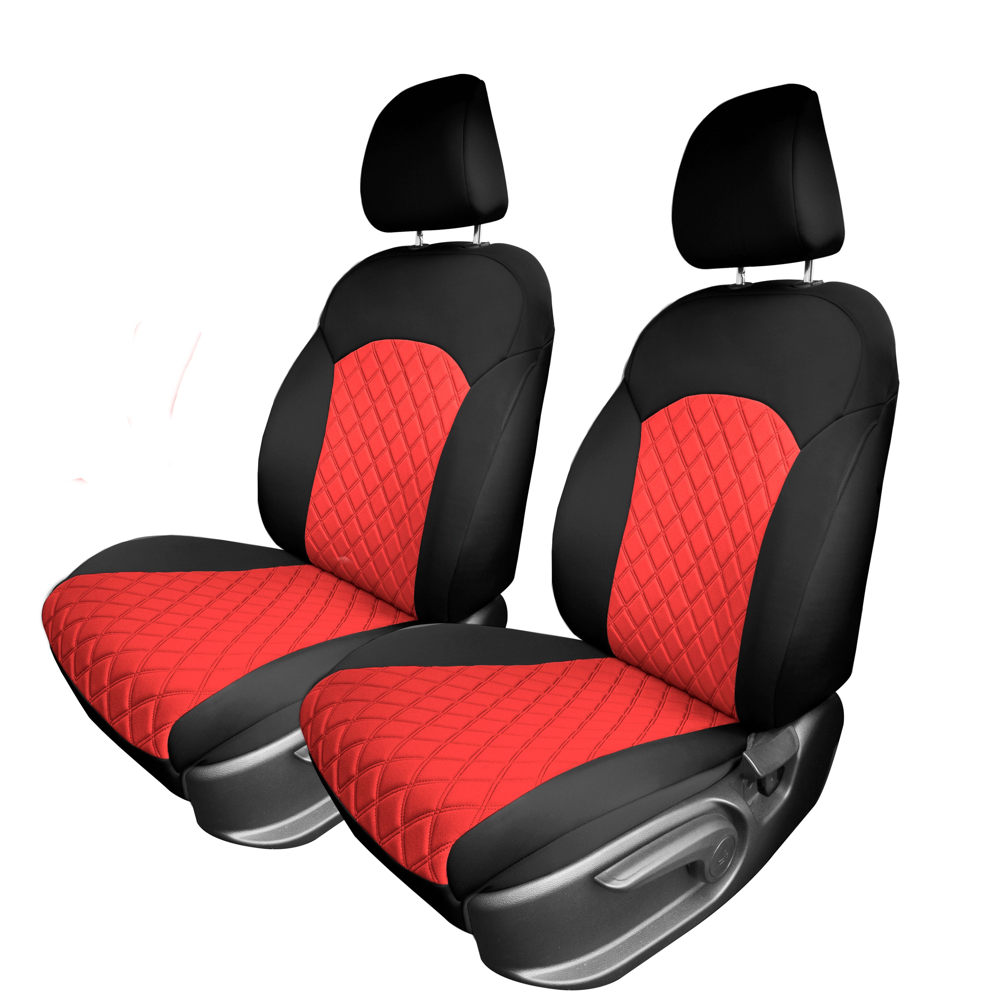 KIA Forte 2019-2024  - Front Set Seat Covers - Red Ultraflex Neoprene