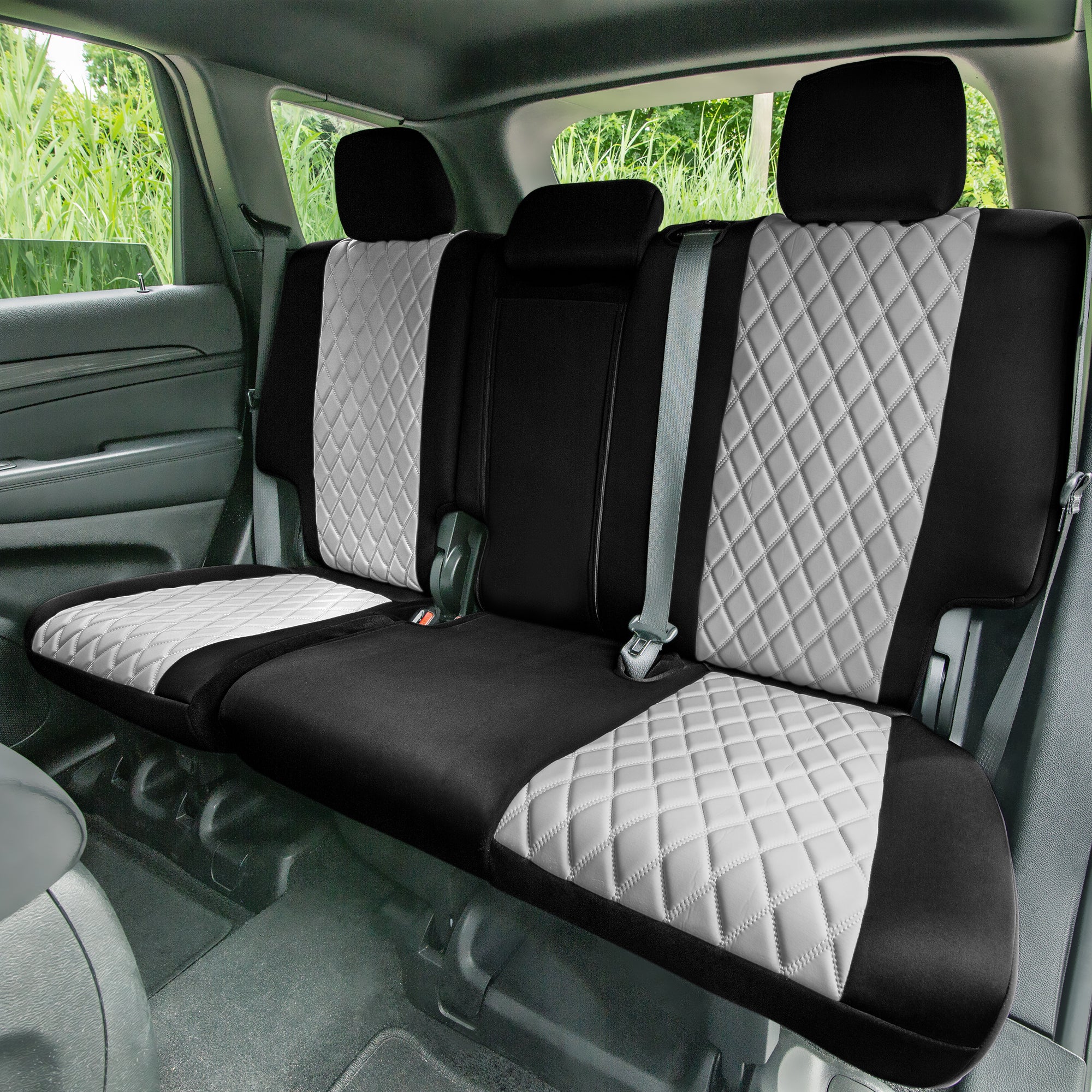 Jeep Grand Cherokee 2011 -2021 - Rear Set Seat Covers - Gray Ultraflex Neoprene