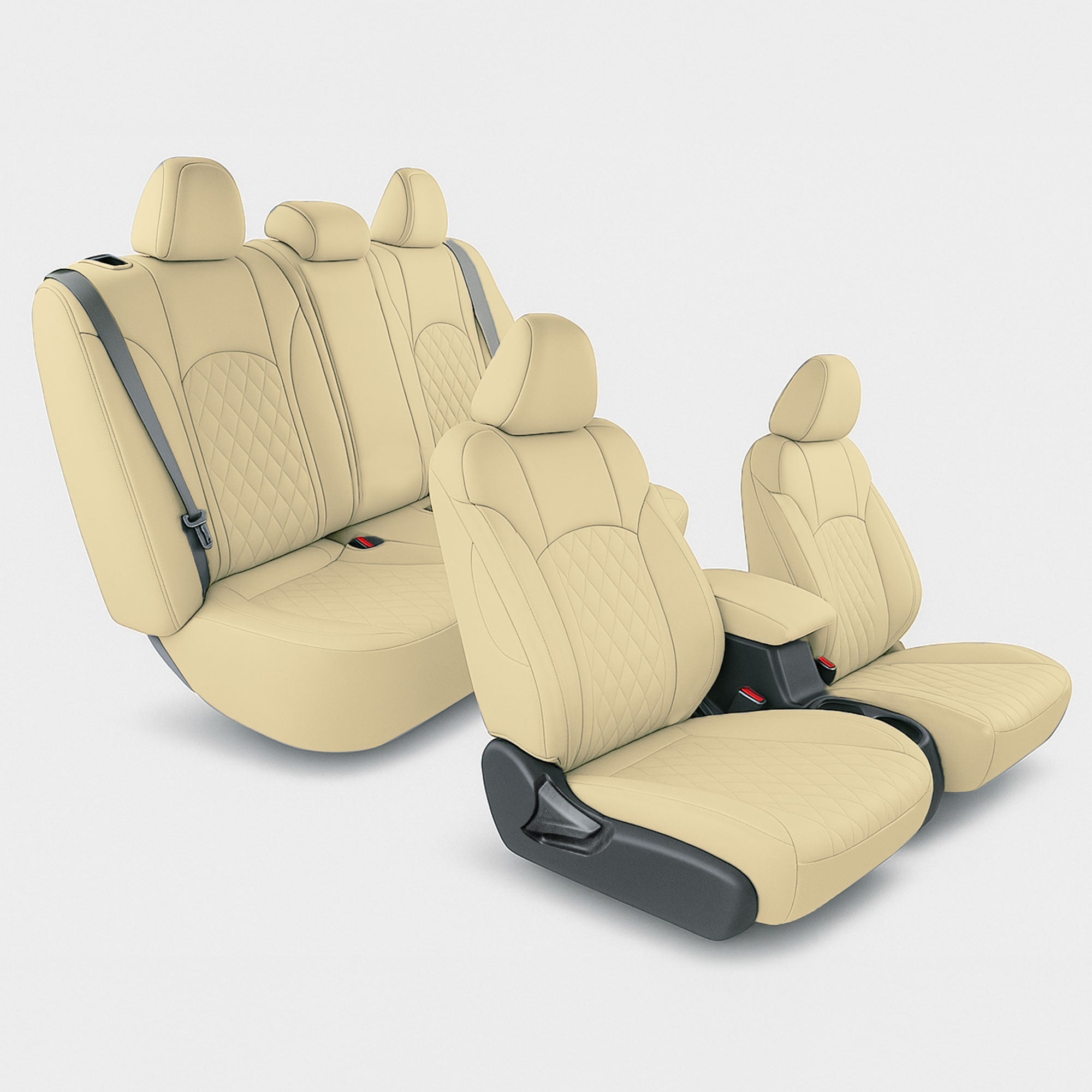 Subaru Outback 2020 - 2025 - Full Set Seat Covers - Solid Beige Ultraflex Neoprene