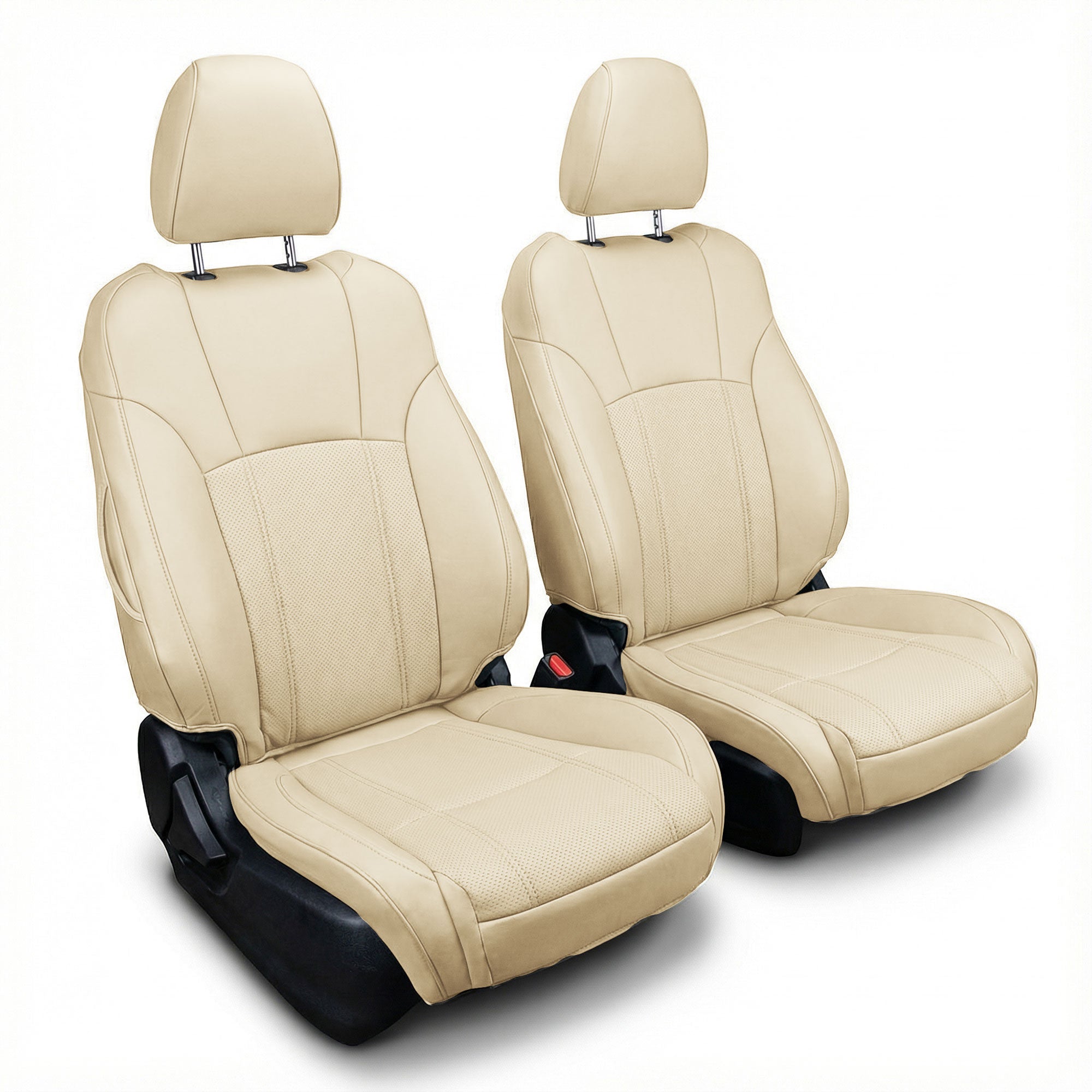 Subaru Outback 2020 - 2025 - Front Set Seat Covers - Solid Beige Faux Leather