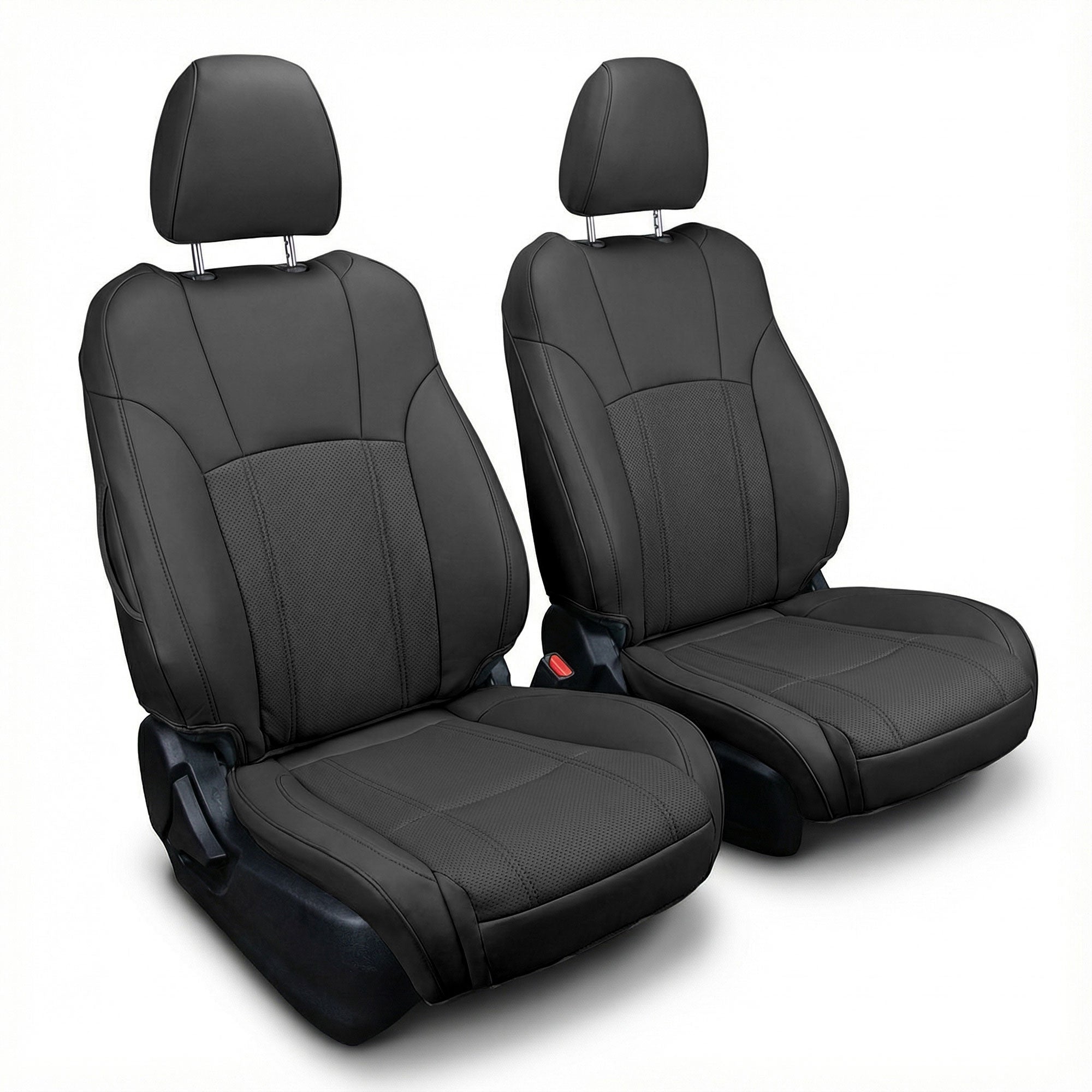 Subaru Outback 2020 - 2025 - Front Set Seat Covers - Black Faux Leather