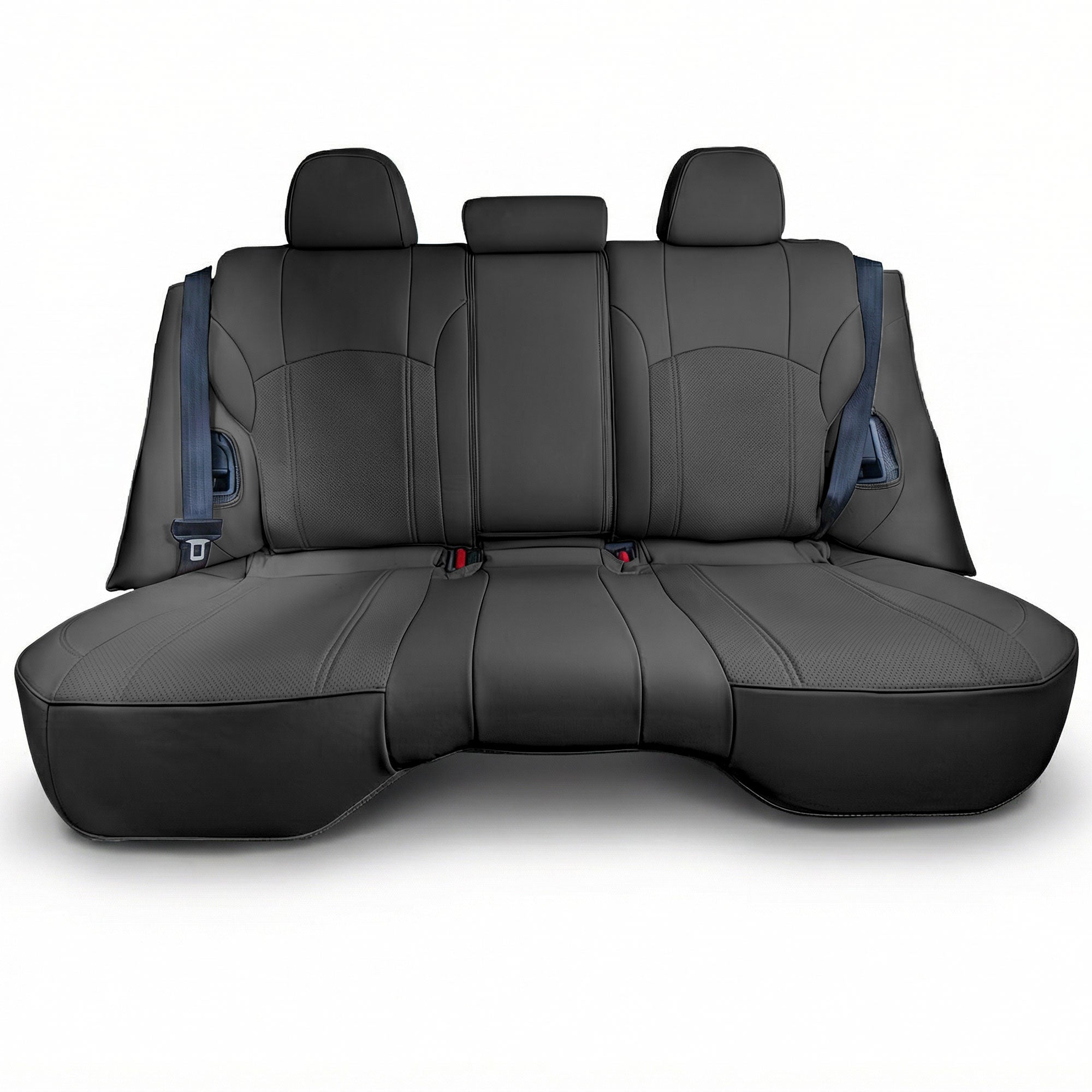 Subaru Outback 2020 - 2025 - Rear Set Seat Covers - Black Faux Leather