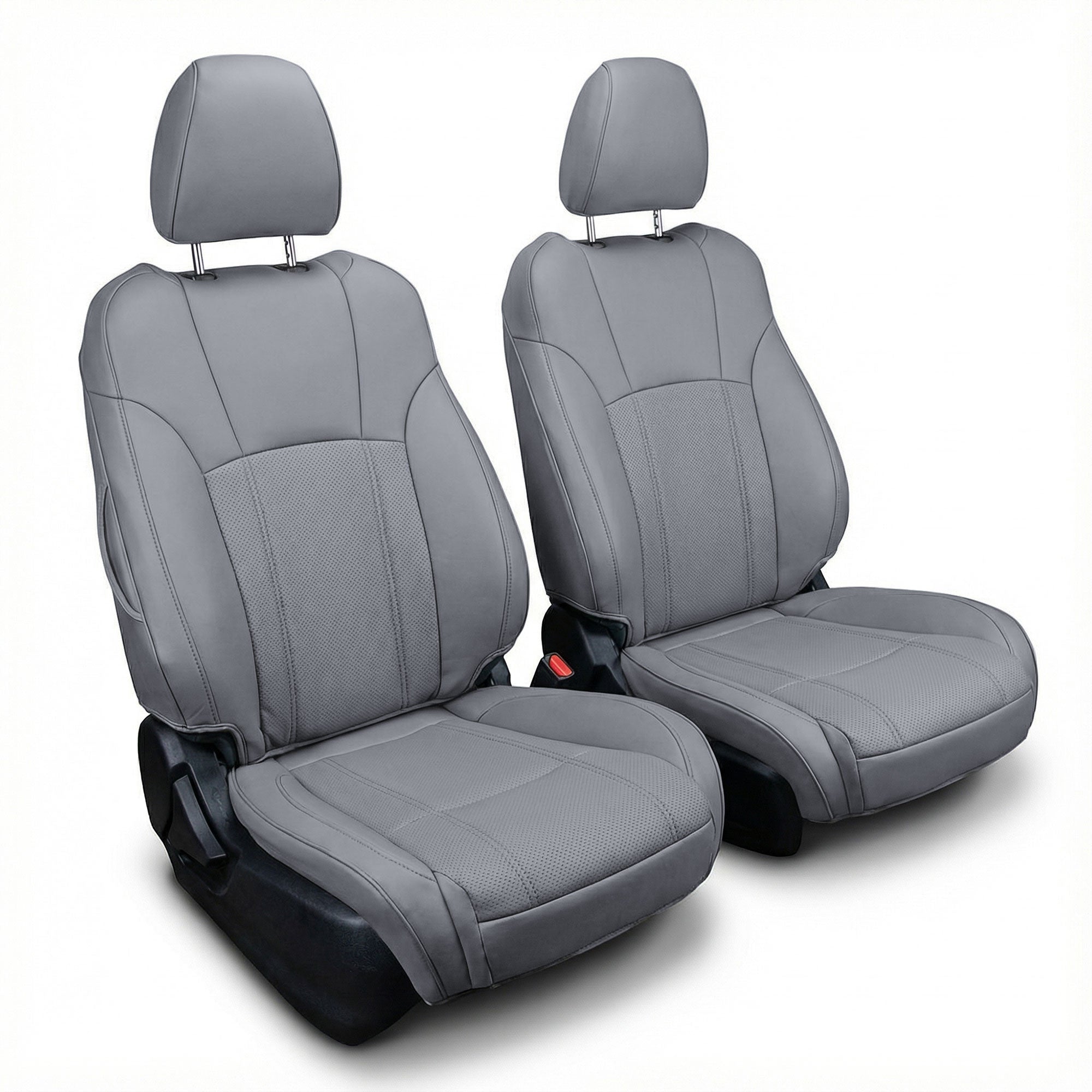 Subaru Outback 2020 - 2025 - Front Set Seat Covers - Solid Gray Faux Leather