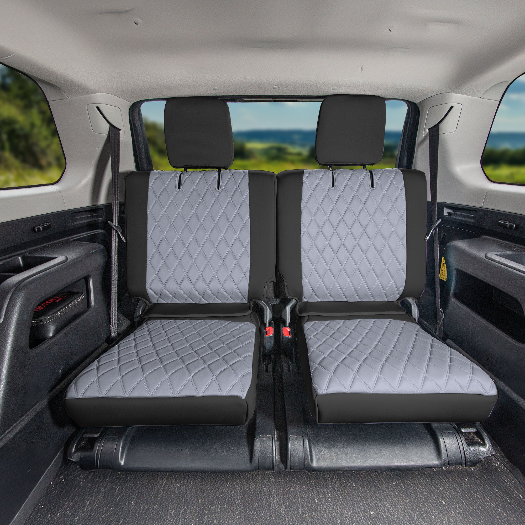 Toyota 4Runner 2010–2024 – 7 Passenger 3rd Row Seat Covers - Gray Ultraflex Neoprene