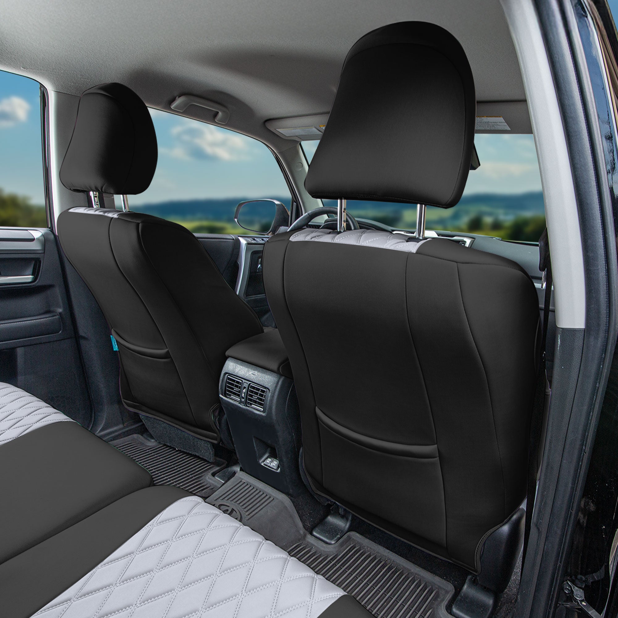 Toyota 4Runner 2010–2024 – 7 Passenger Full Set Seat Covers - Gray Ultraflex Neoprene