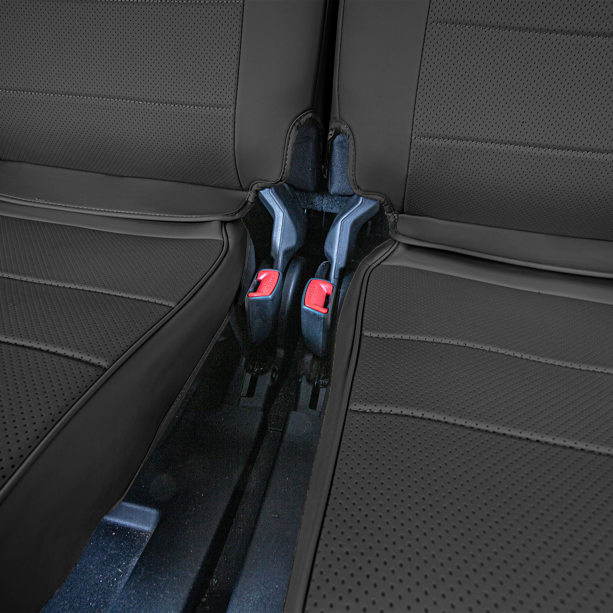 Toyota 4Runner 2010–2024 – 7 Passenger 3rd Row Seat Covers - Black Faux Leather