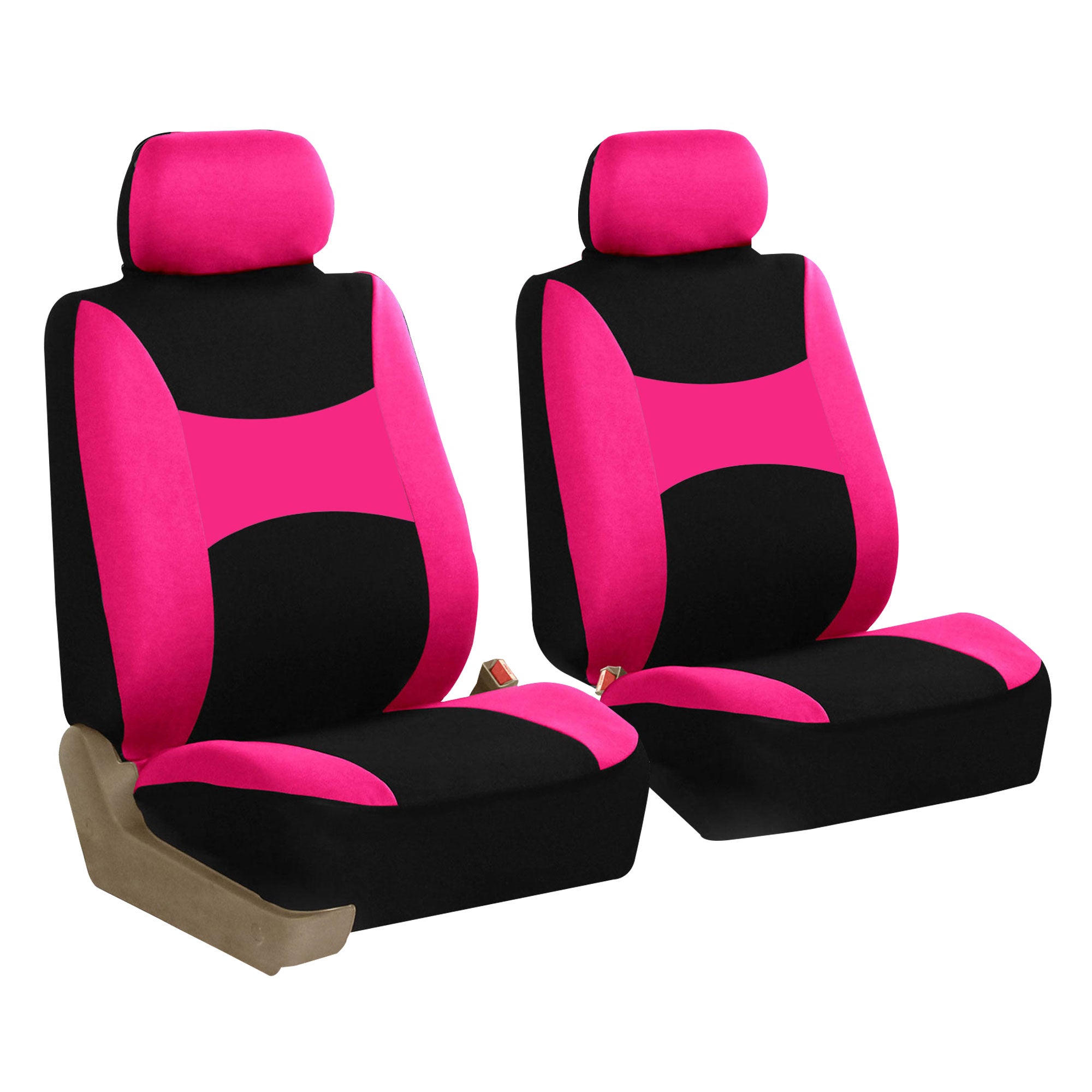 Light & Breezy Flat Cloth Seat Covers - Front Set Pink