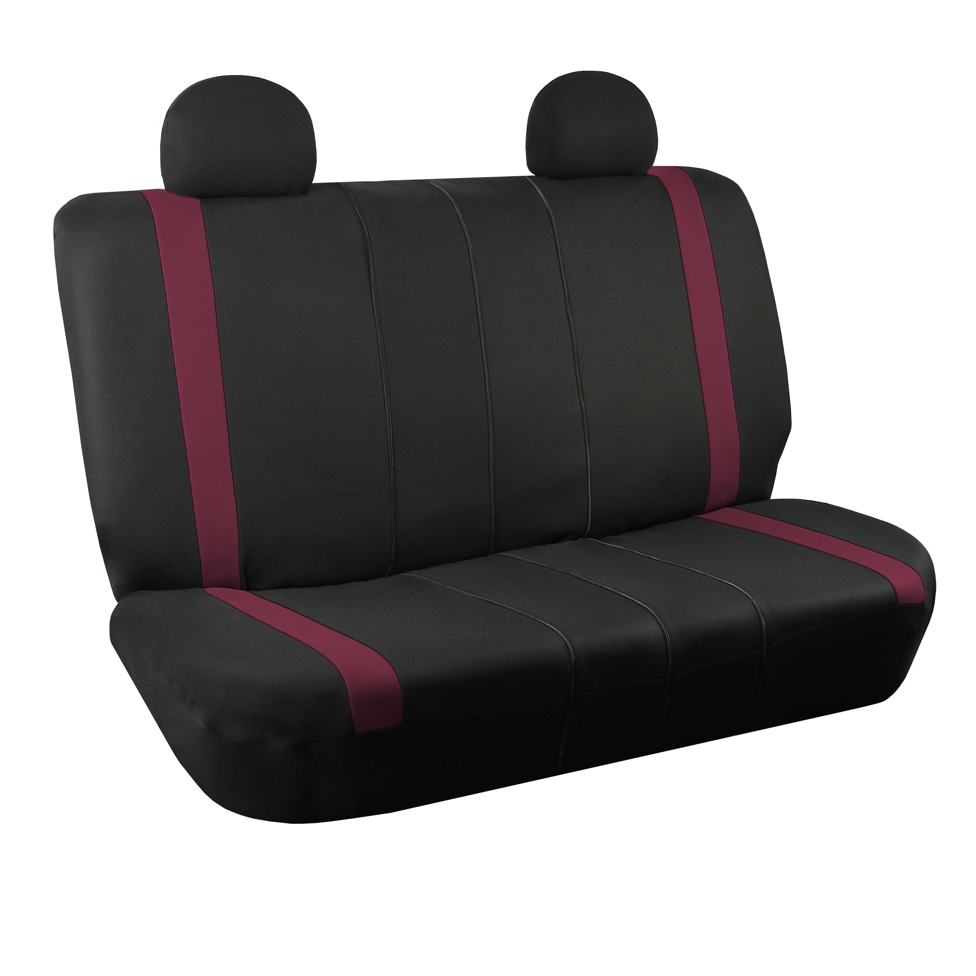 Unique Flat Cloth Seat Covers - Rear Burgundy