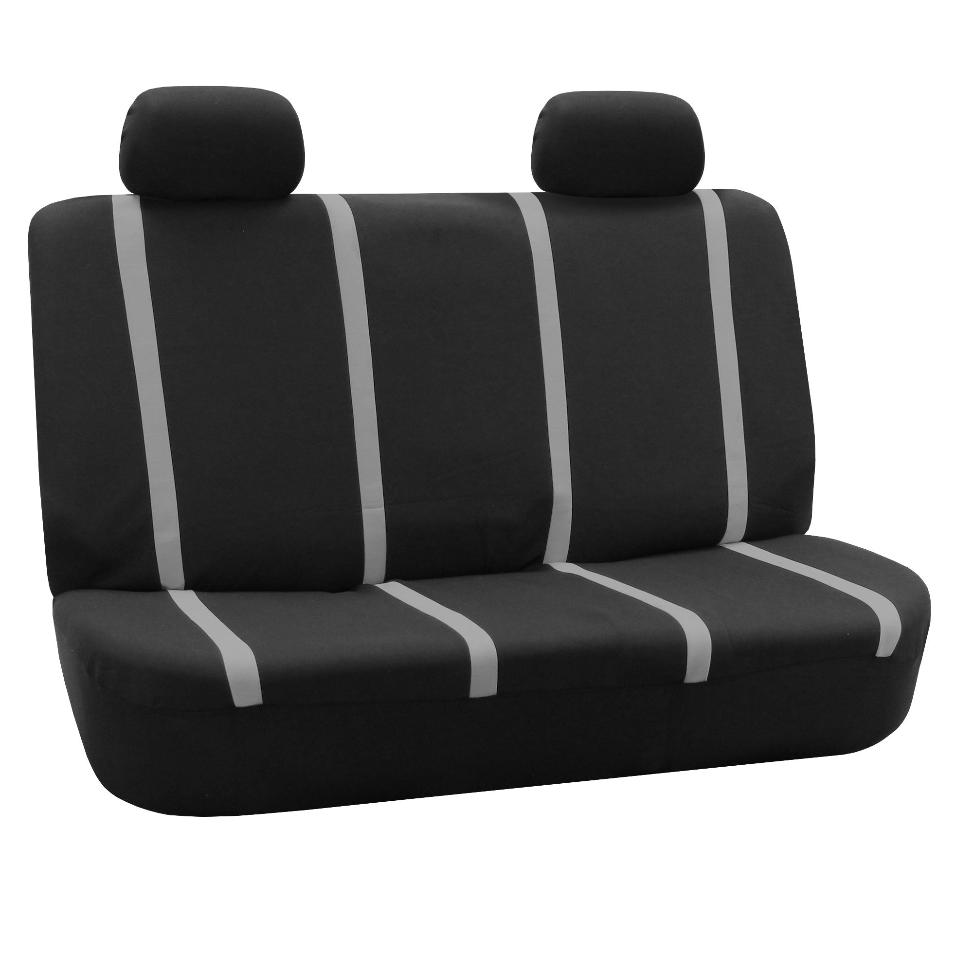 Unique Flat Cloth Seat Covers - Rear Gray